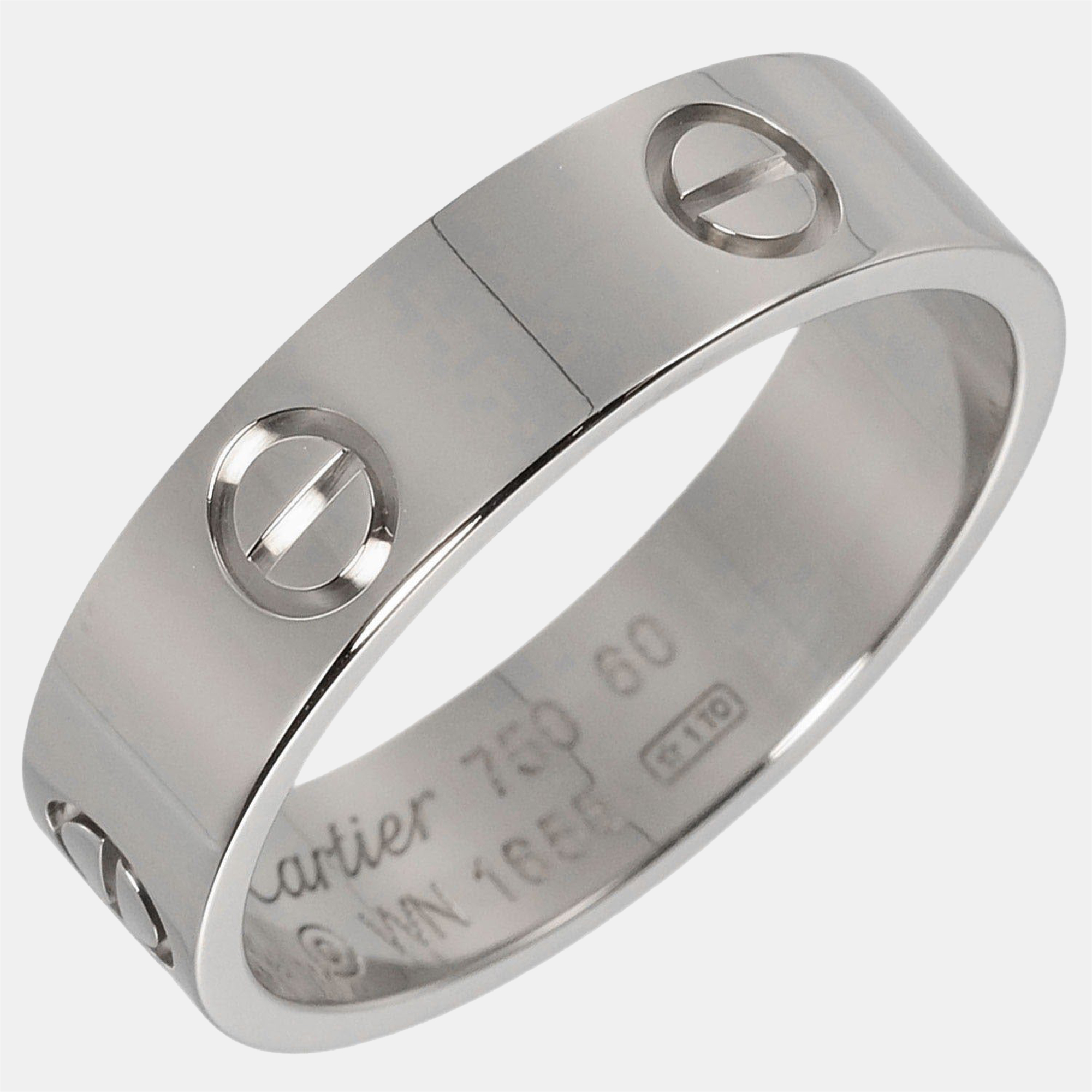 Cartier Silver White Gold Love Ring Jewelry