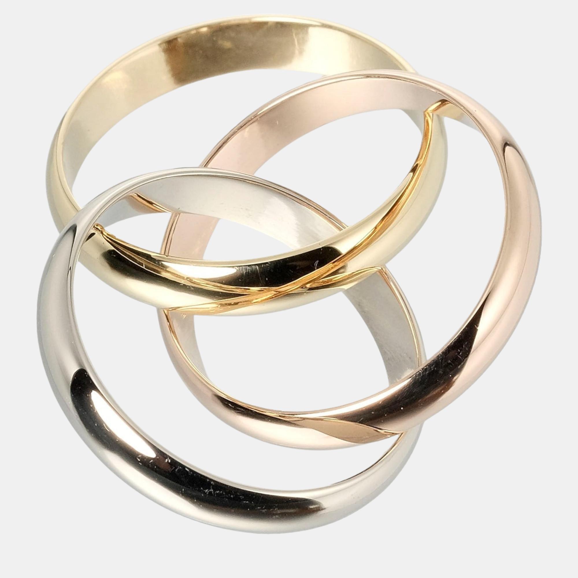 Cartier Gold Yellow Gold Trinity Ring Jewelry