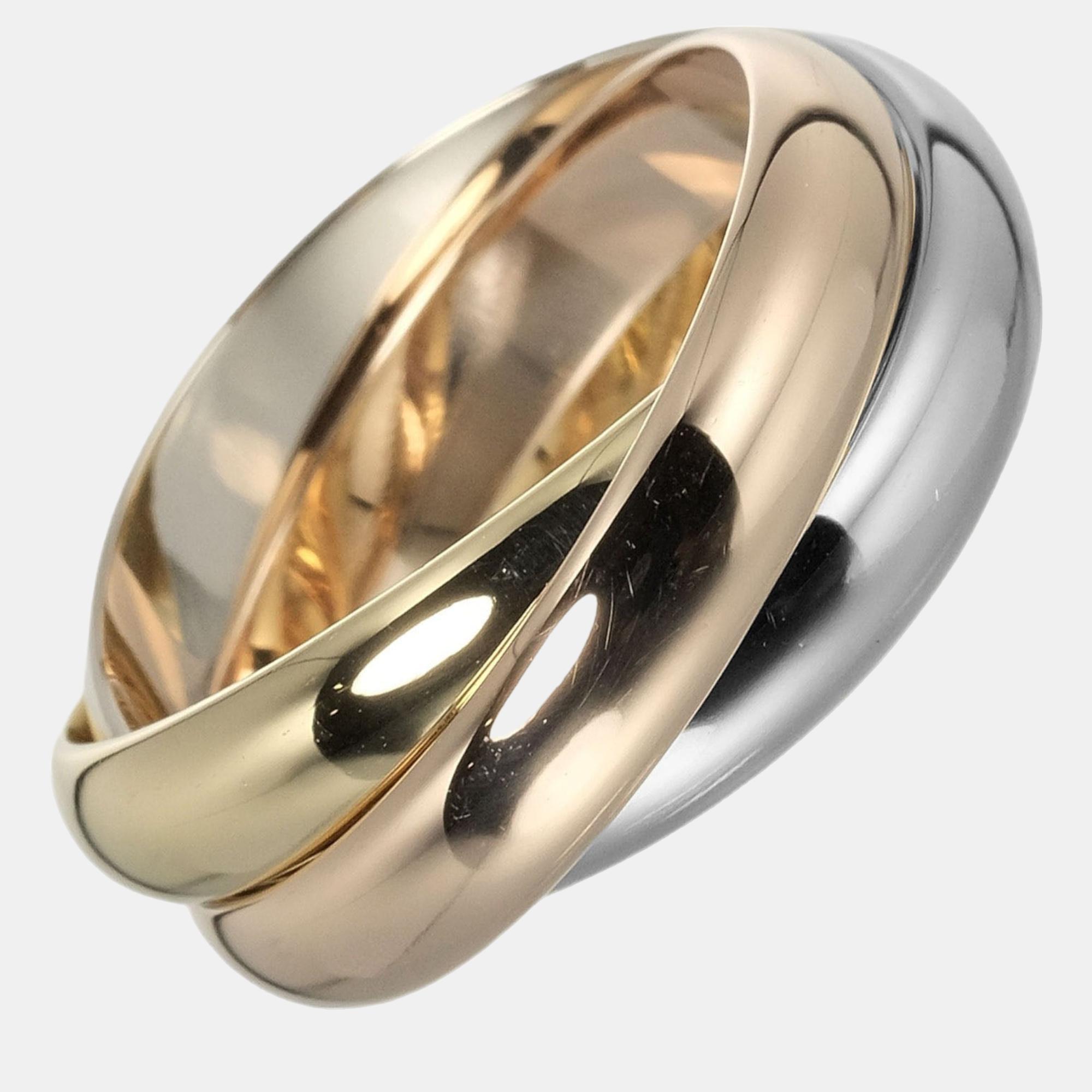 Cartier Gold Yellow Gold Trinity Ring Jewelry