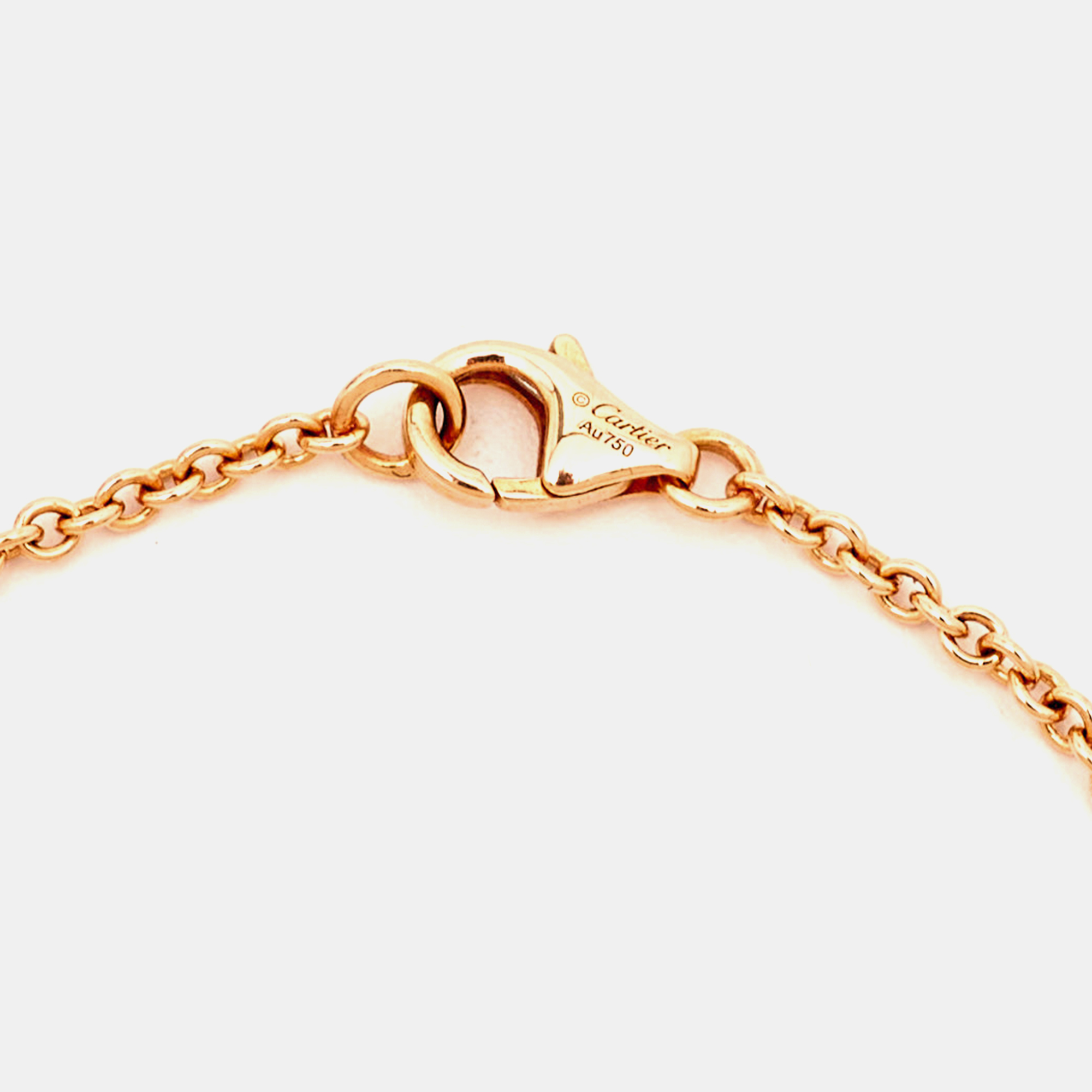 Cartier Love Interlocking Loops 18k Rose Gold Bracelet