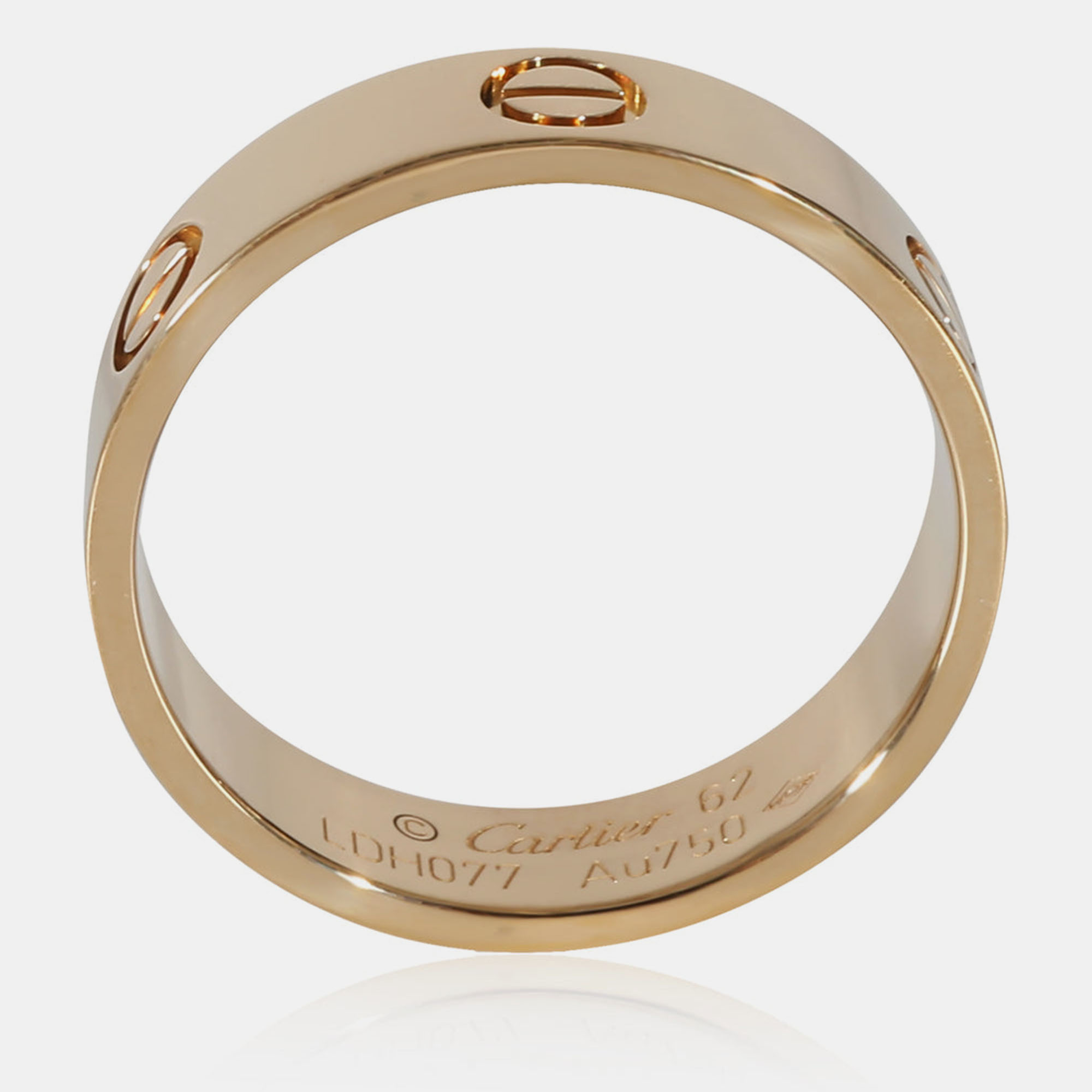 Cartier Love Ring In 18k Yellow Gold EU 62
