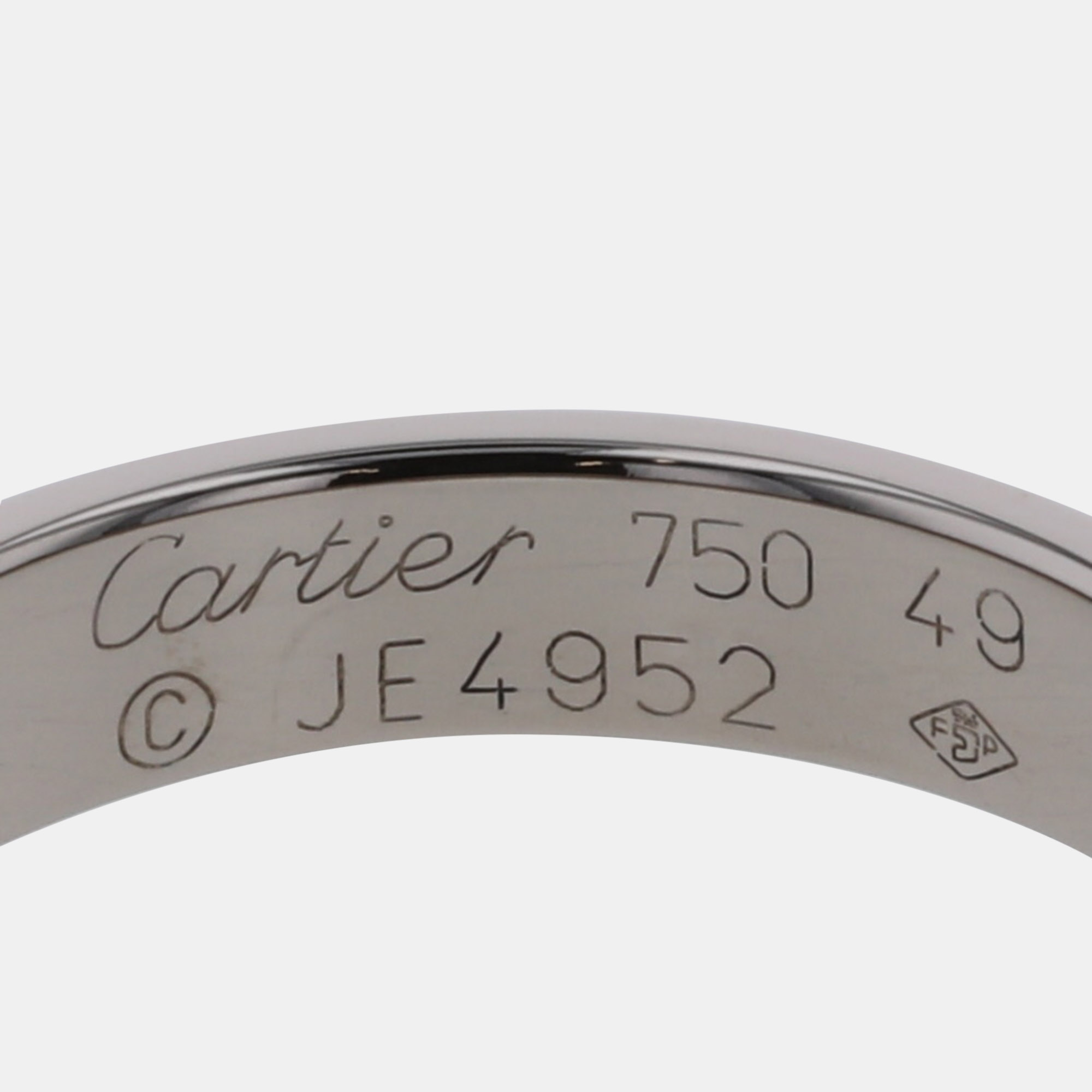 Cartier Love 18K White Gold Ring EU 49