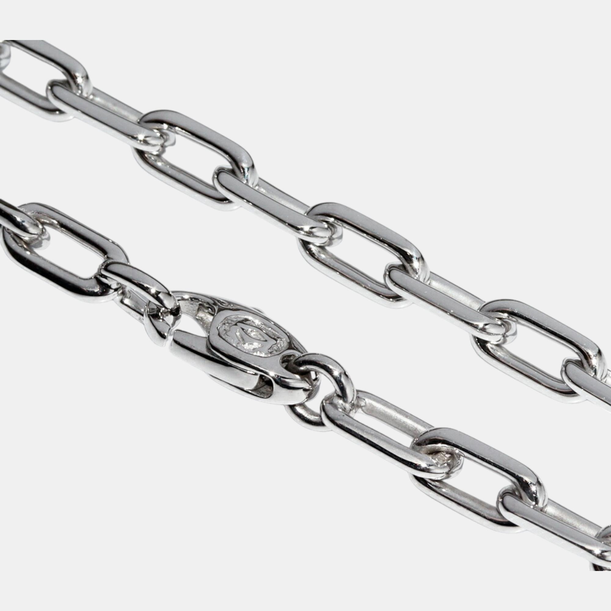 Cartier Spartacus Links And Chains 18K White Gold Bracelet 17.5