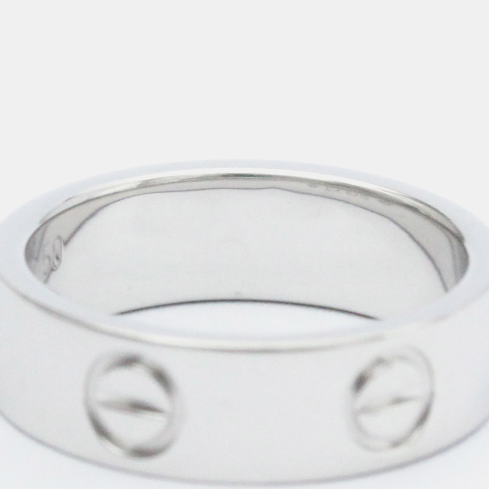 Cartier Love 18K White Gold Ring EU 50