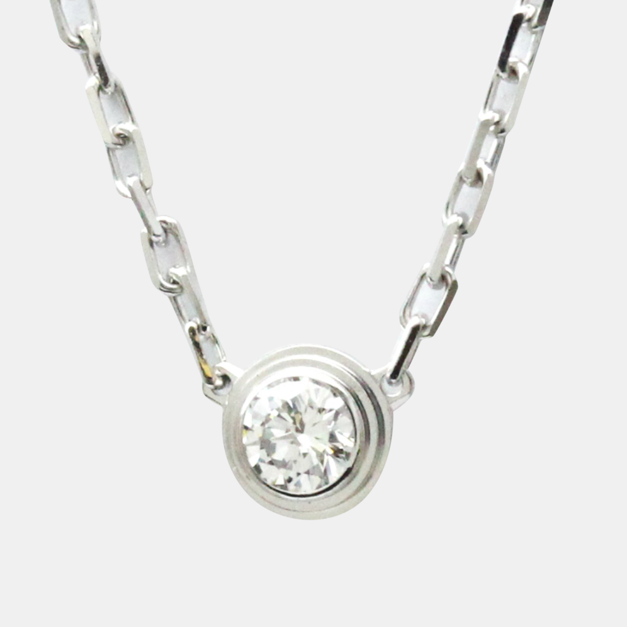 Cartier Diamants Légers 18K White Gold Diamond Necklace