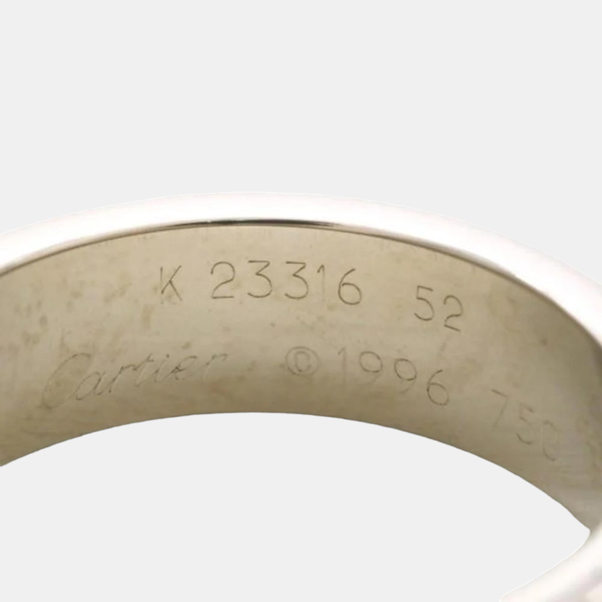 Cartier Love Vintage 18K White Gold Ring EU 52