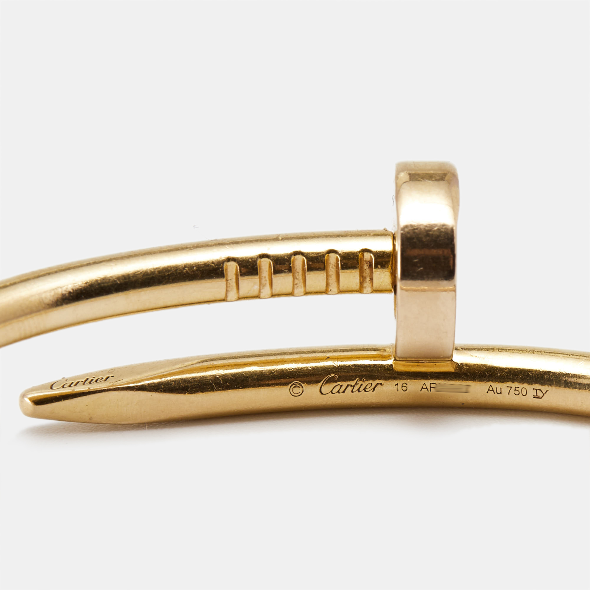 Cartier Juste Un Clou 18k Yellow Gold Bracelet 16