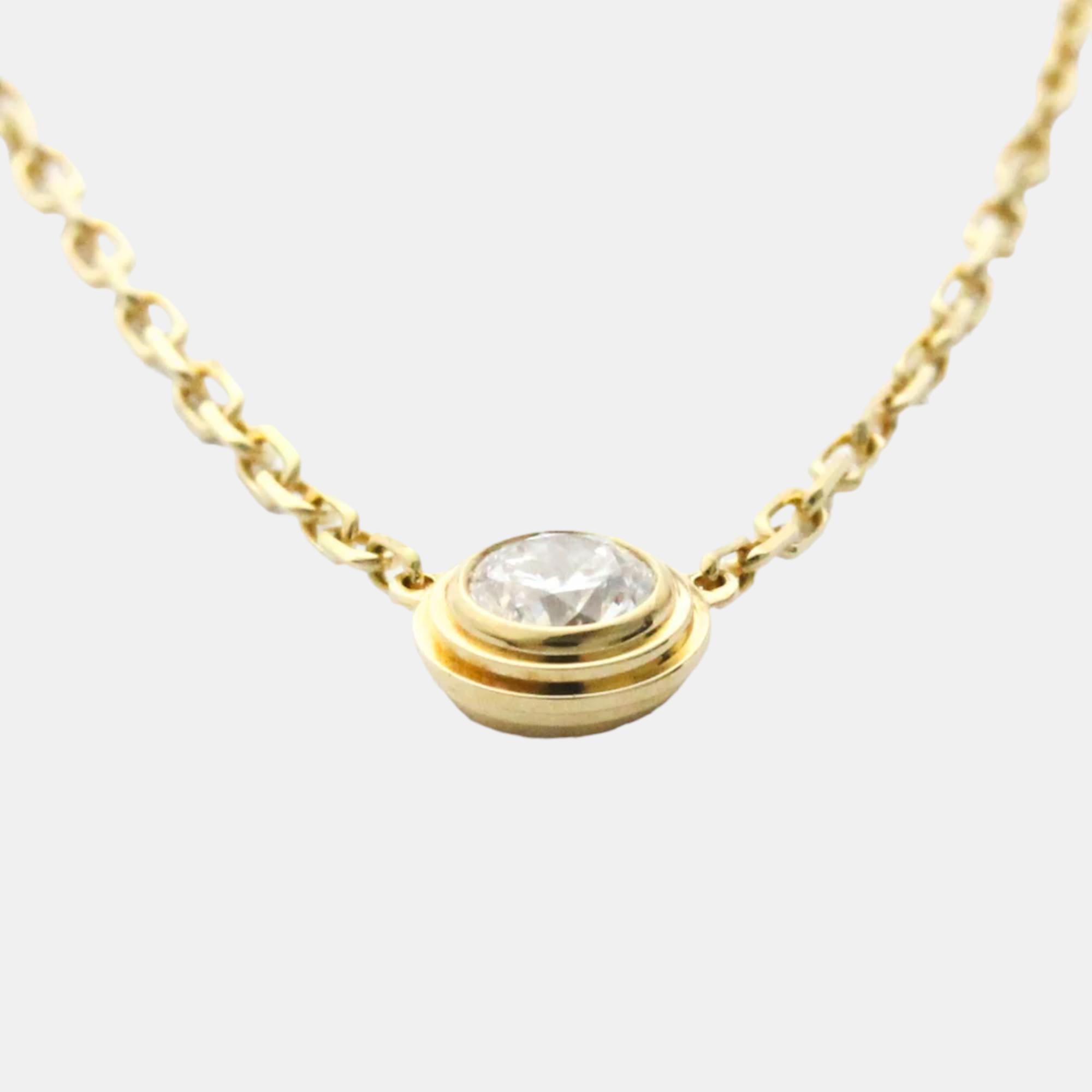 Cartier Diamants Légers 18K Yellow Gold Diamond Necklace
