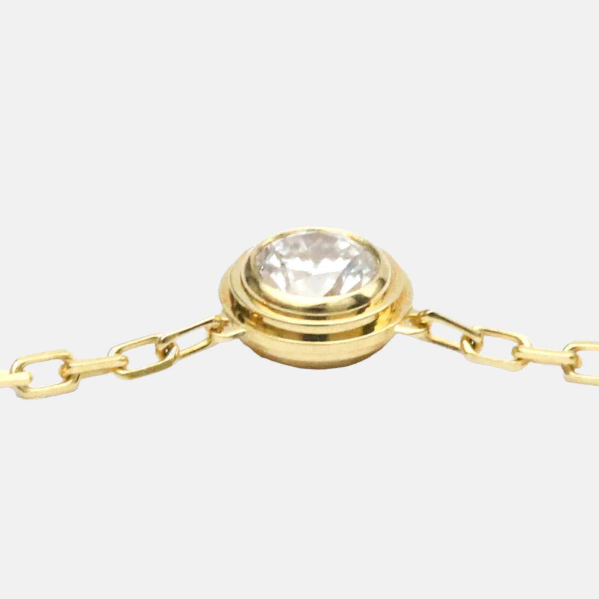 Cartier Diamants Légers 18K Yellow Gold Diamond Necklace