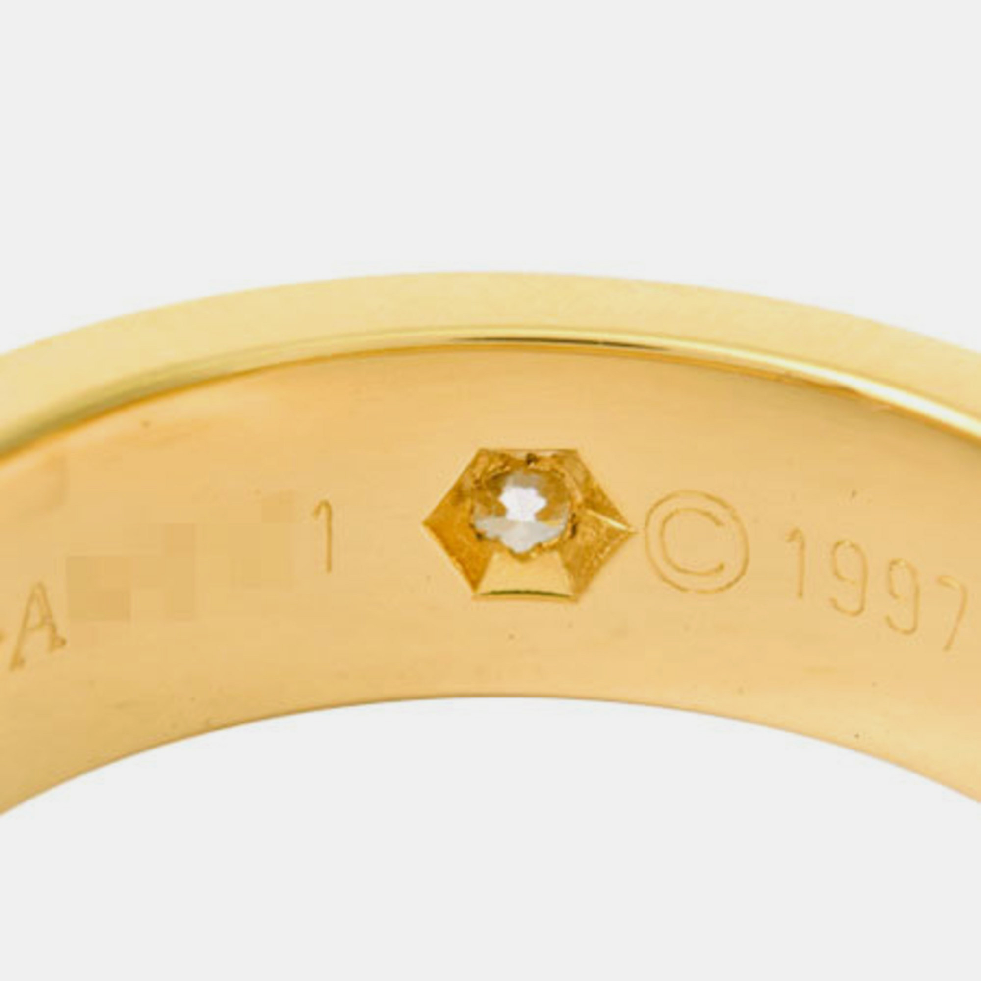 Cartier Love 18K Yellow Gold Diamond Ring EU 51