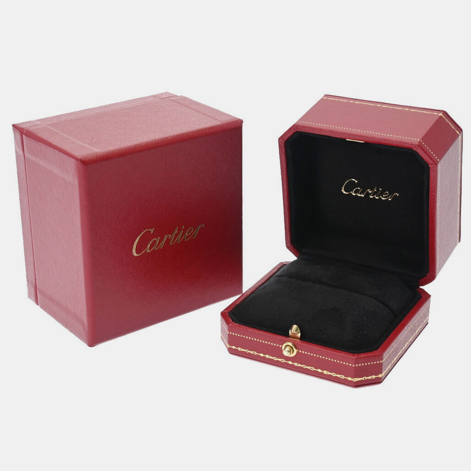 Cartier D'Amour Heart 18K White Gold Diamond Ring EU 45