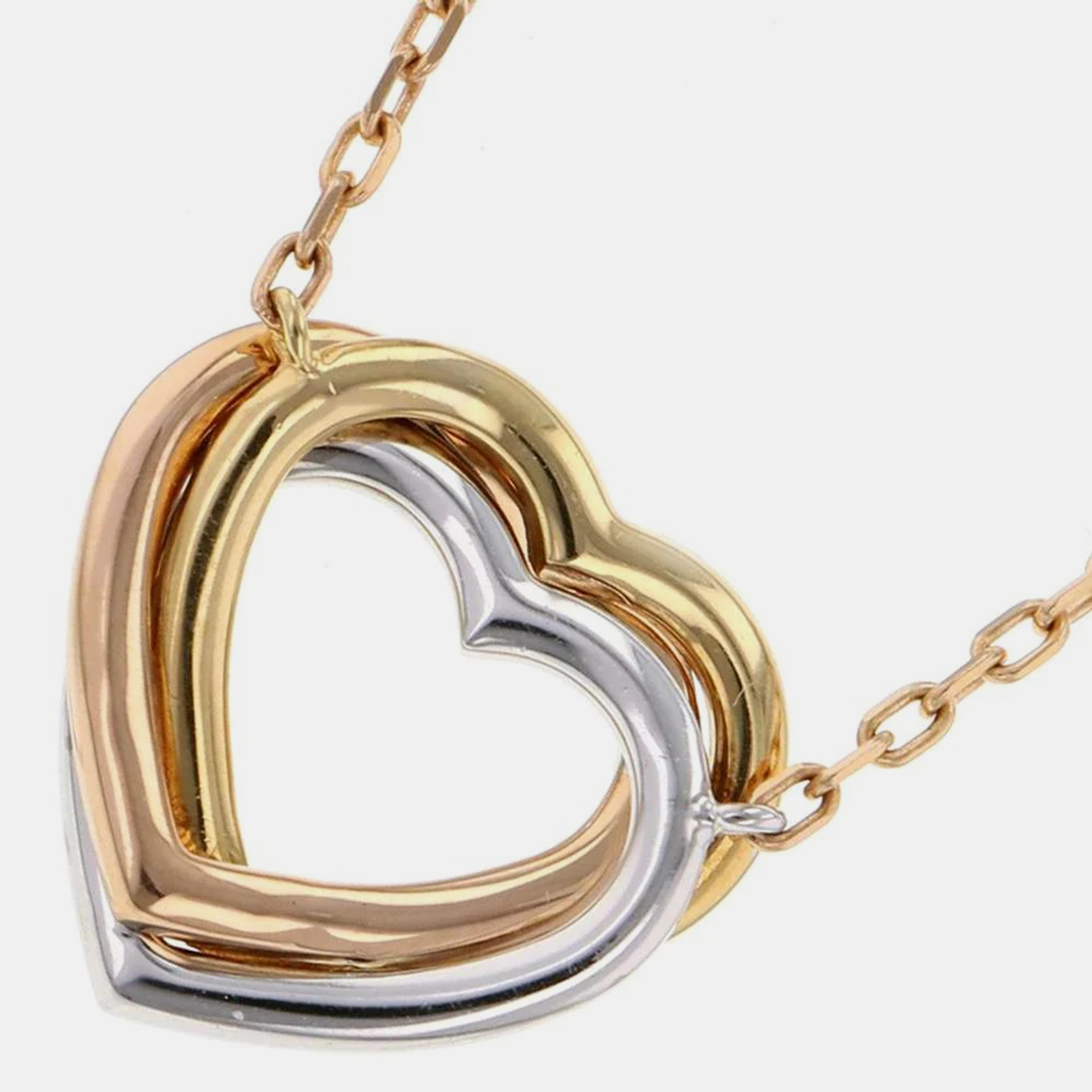 Cartier Trinity De Cartier Heart 18K Yellow Rose White Gold and Diamond Necklace
Cartier Trinity De Cartier Heart 18K Yellow Rose White Gold and Diamond Necklace