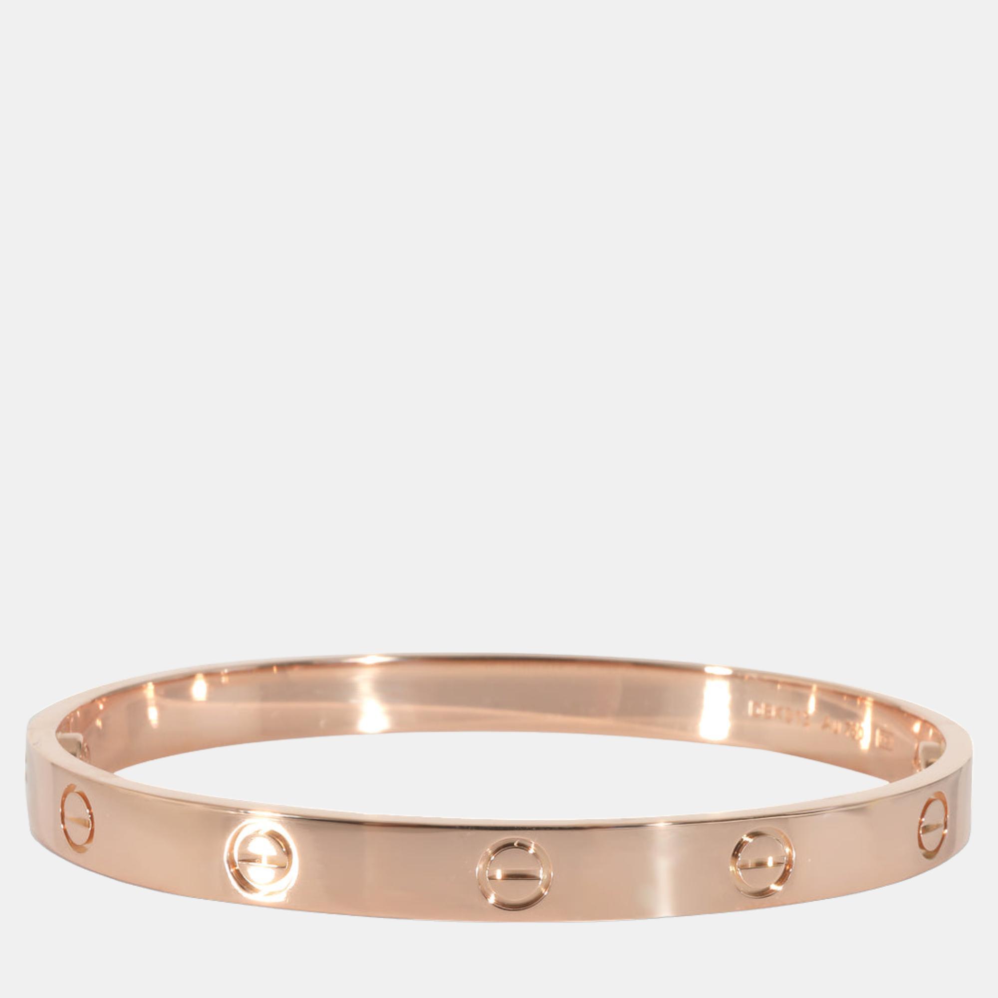 Cartier Love Bracelet In 18k Rose Gold