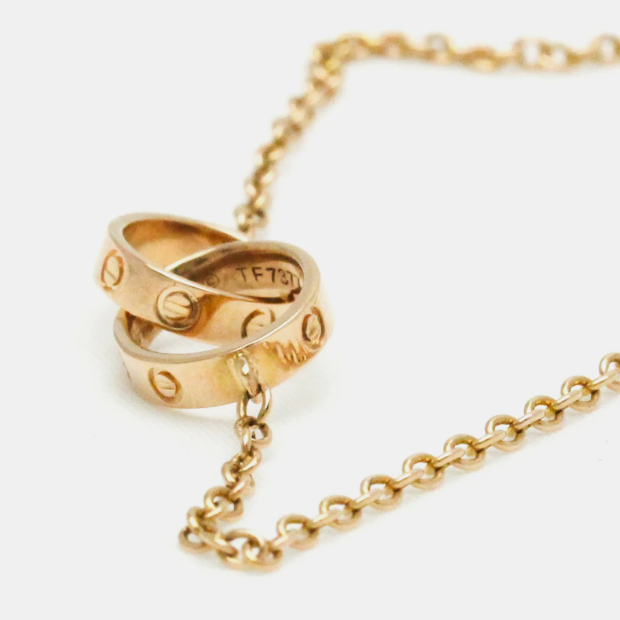 Cartier Love 18K Rose Gold Bracelet 18.5