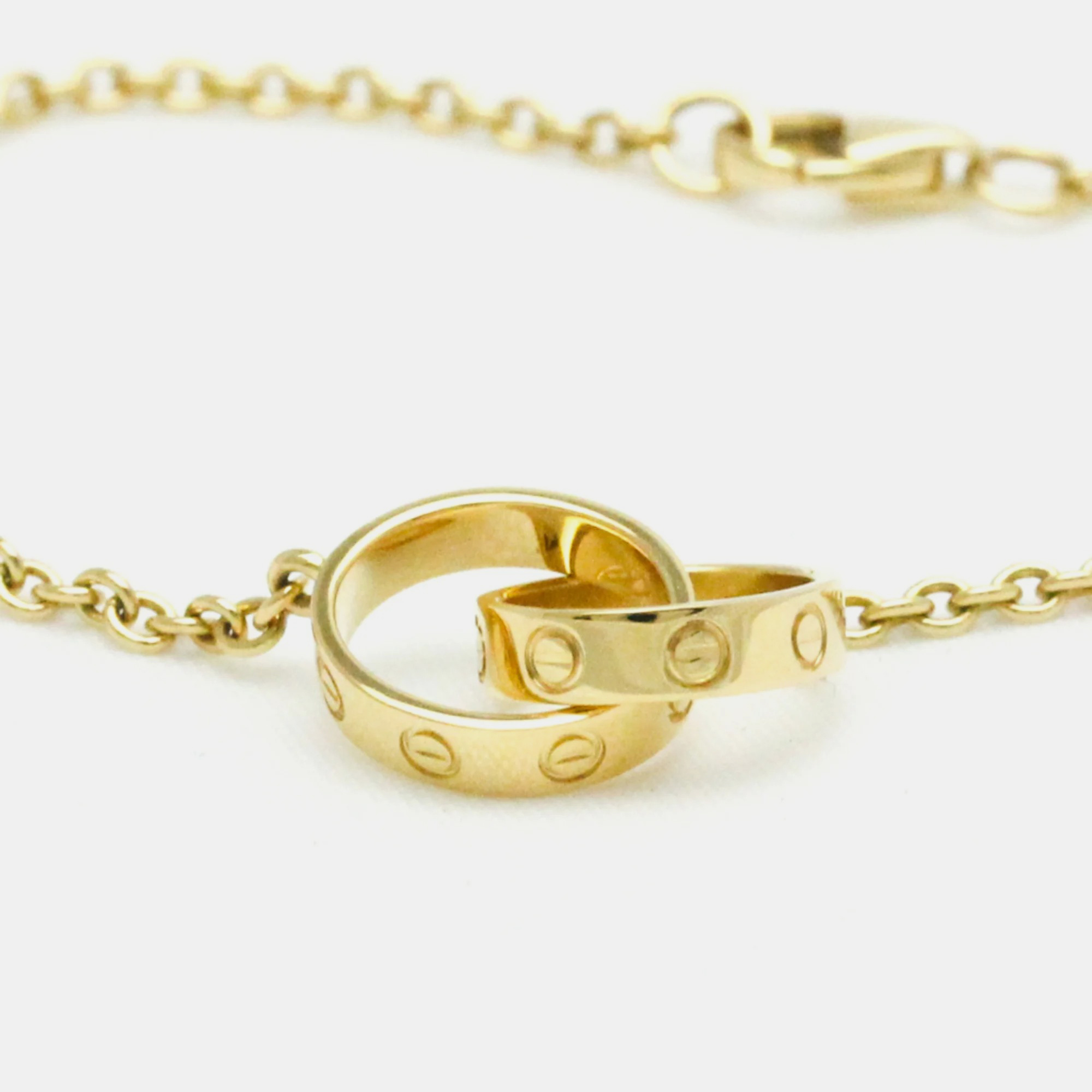 Cartier Love 18K Yellow Gold Bracelet 17.5