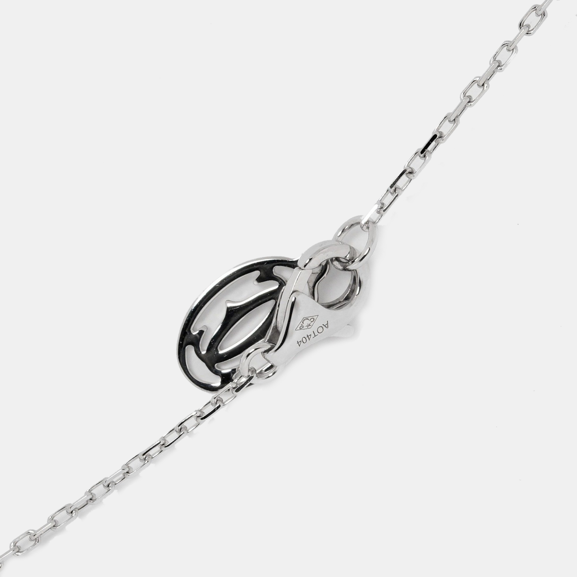 Cartier Diamants Légers Large 18K White Gold Diamond Necklace