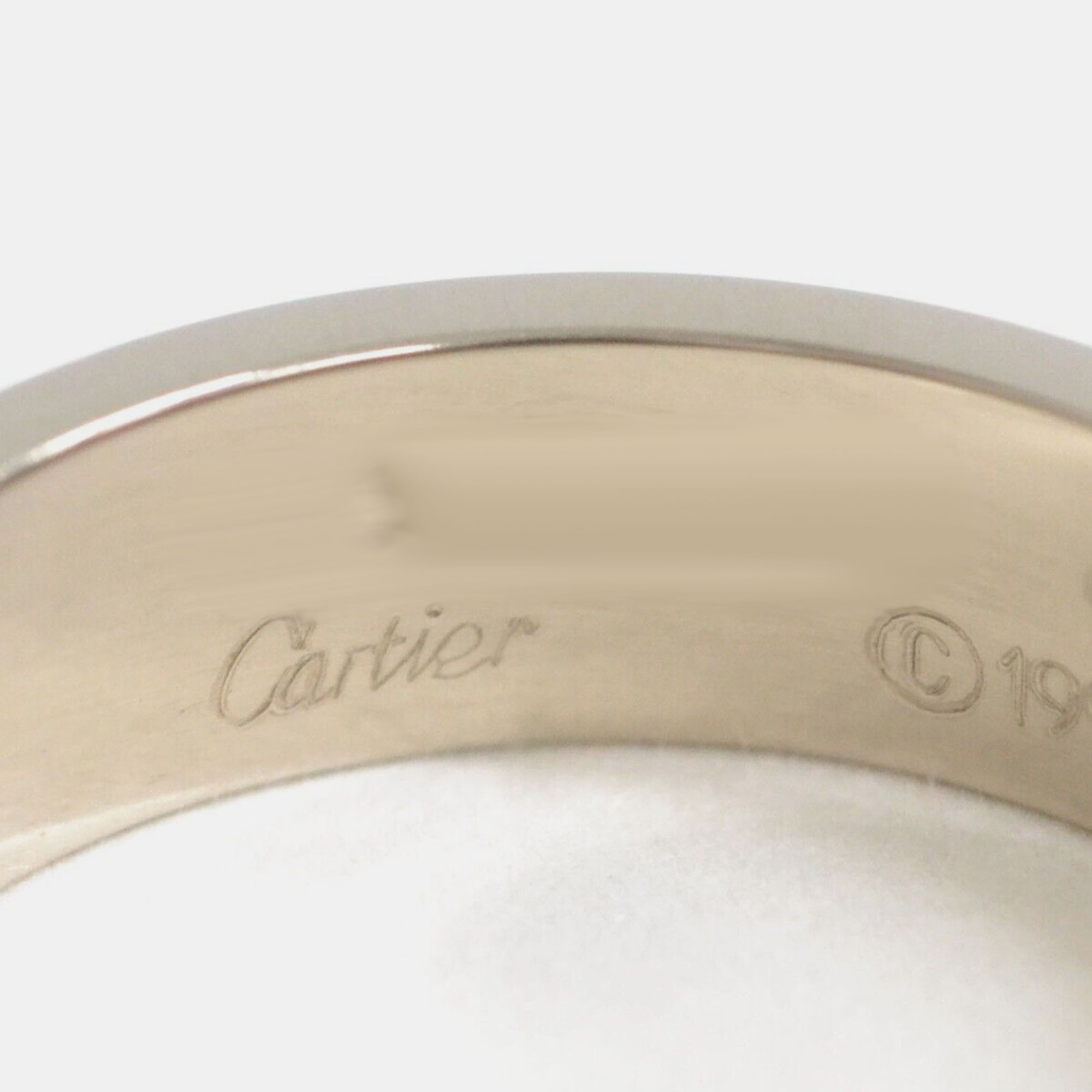 Cartier Love Vintage 18K White Gold Ring EU 62