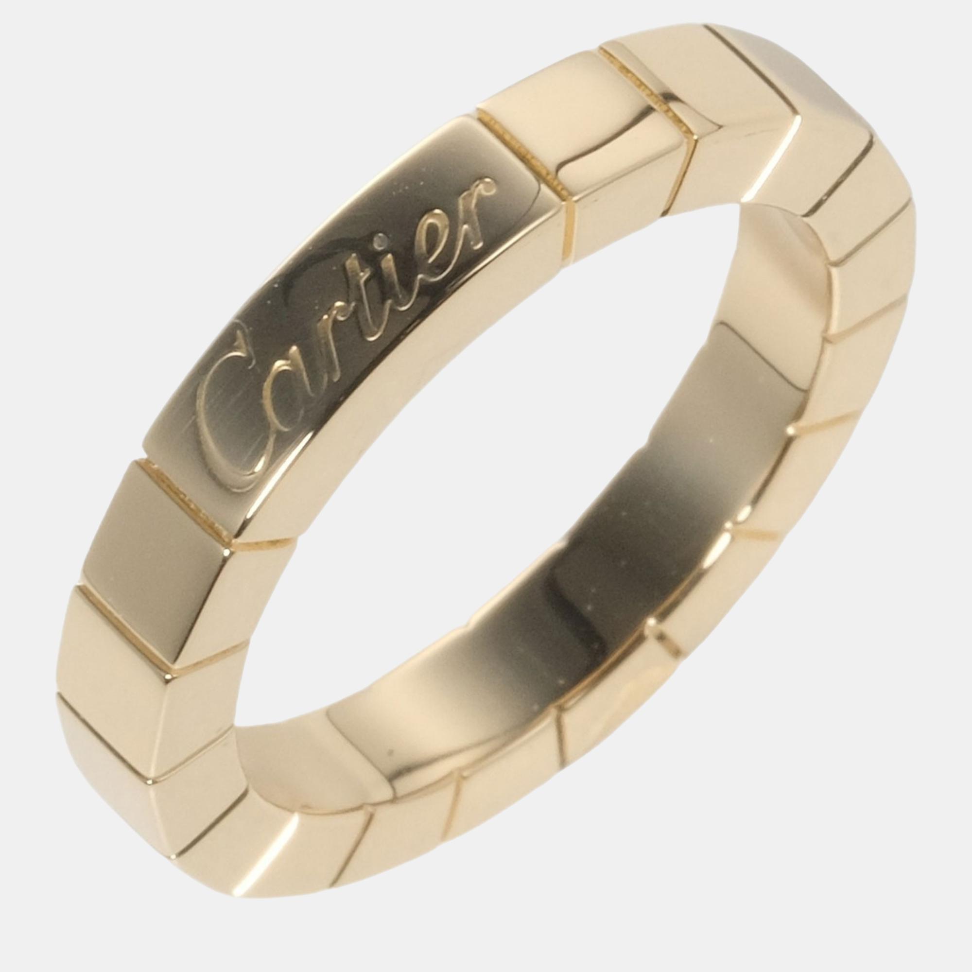 Cartier Lanieres 18K Yellow Gold  Ring EU 46