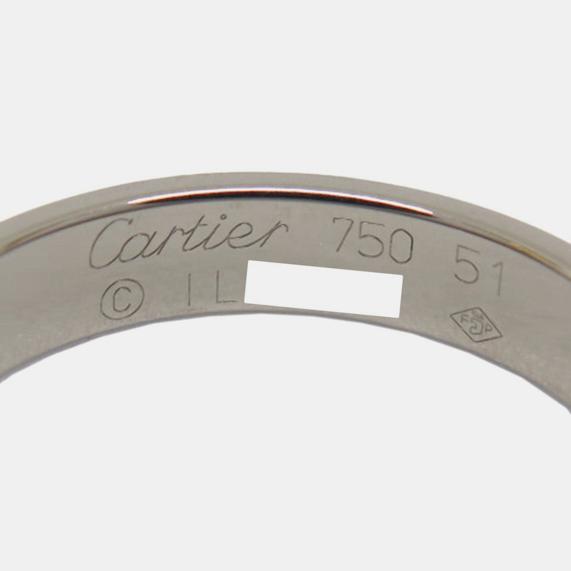 Cartier Love 18K White Gold Ring EU 51