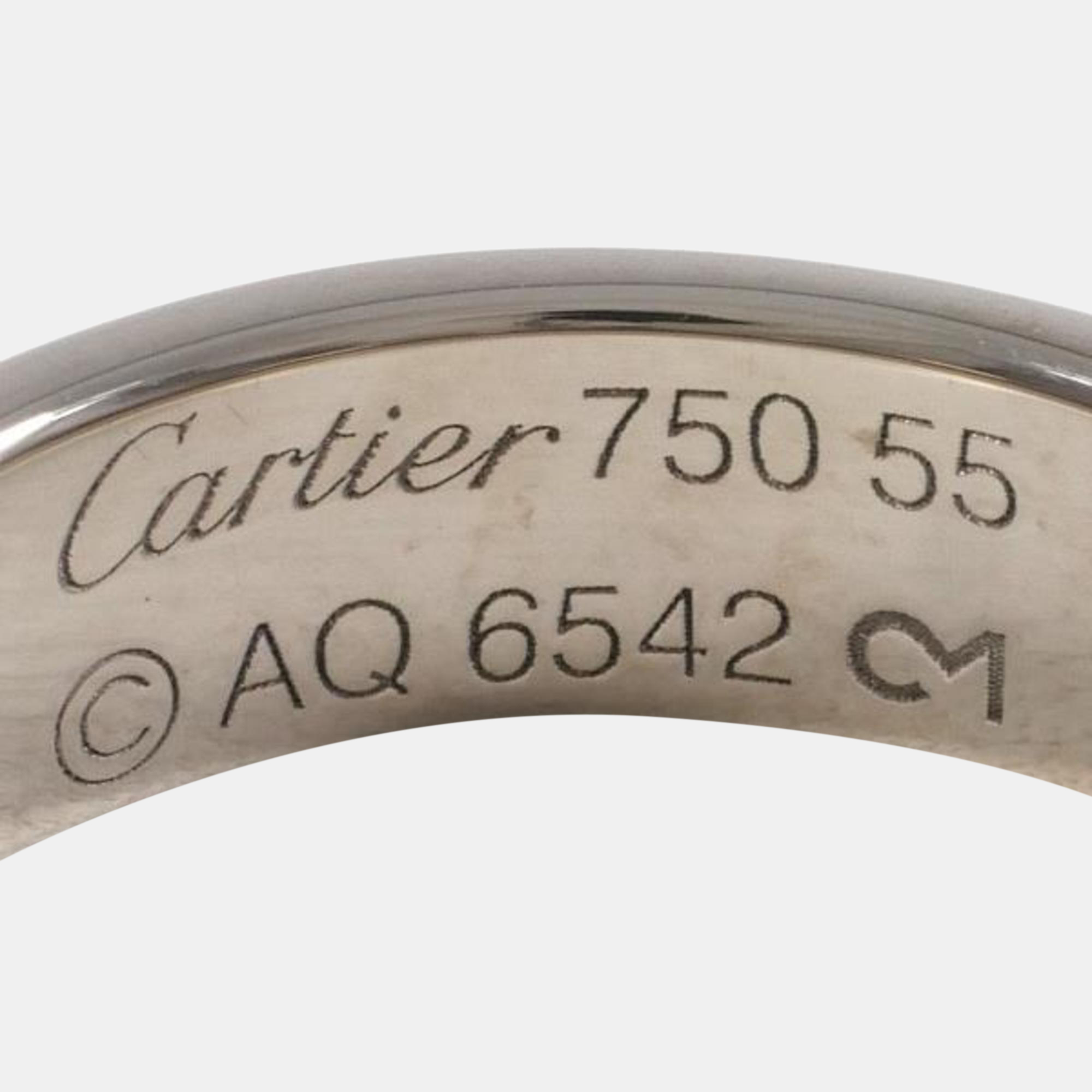 Cartier Love 18K White Gold Ring EU 55