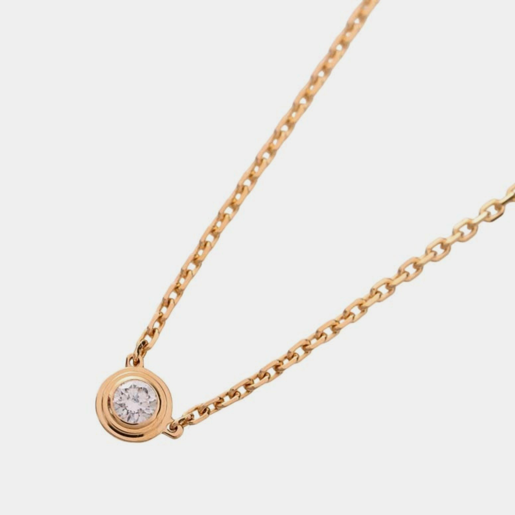 Cartier D'amour XS 18K Yellow Gold Diamond Necklace