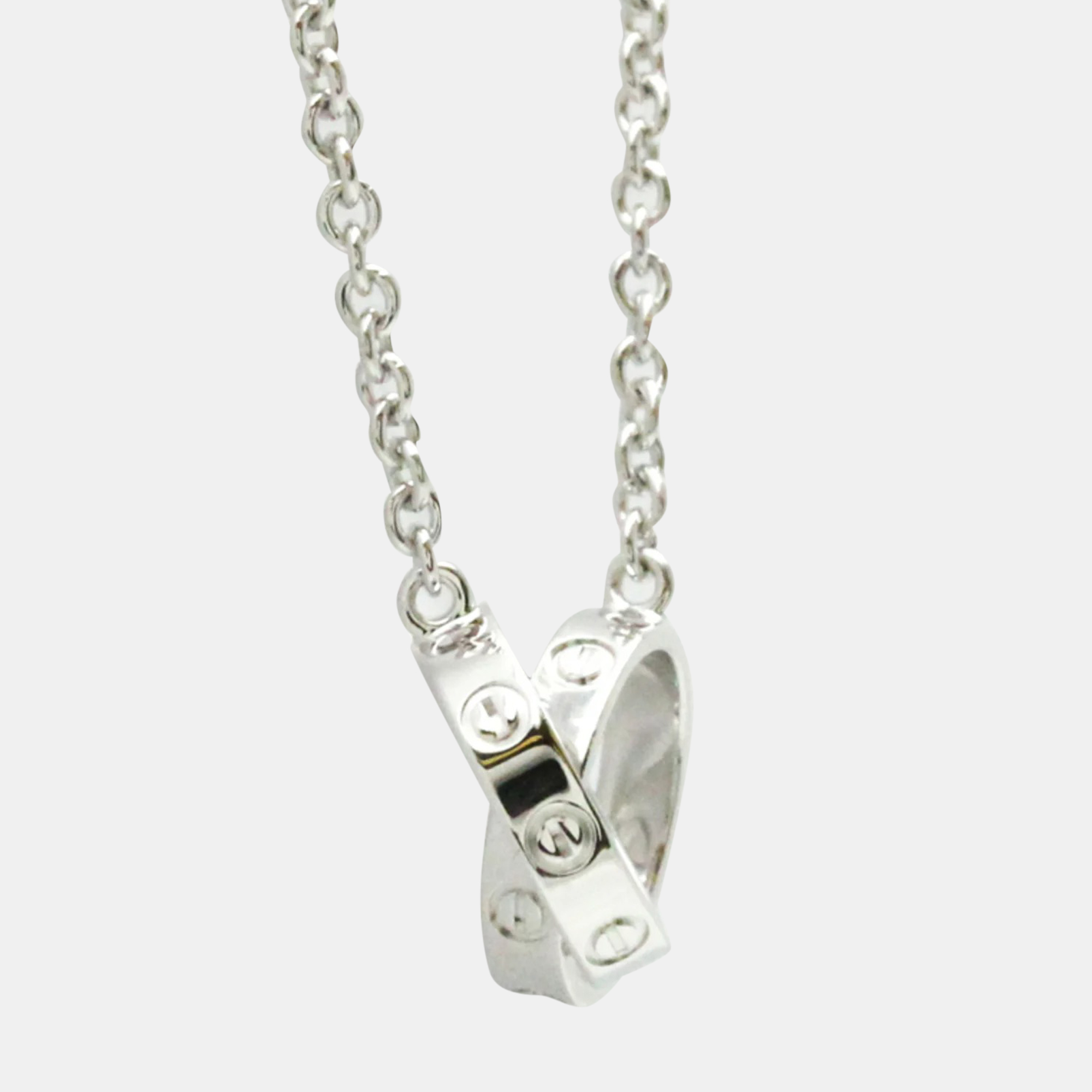 Cartier Love 18K White Gold Necklace