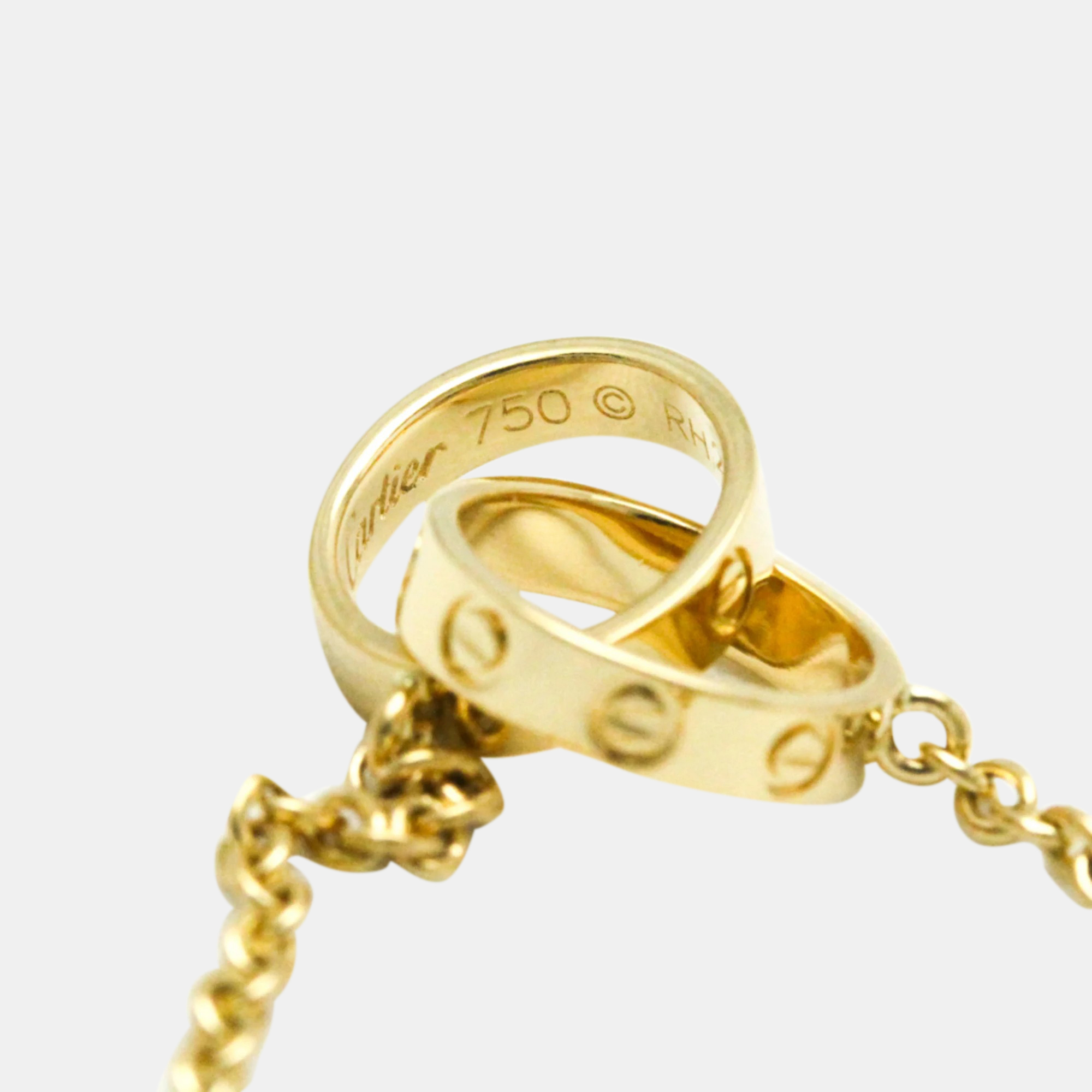 Cartier 18K Yellow Gold Love Chain Bracelet