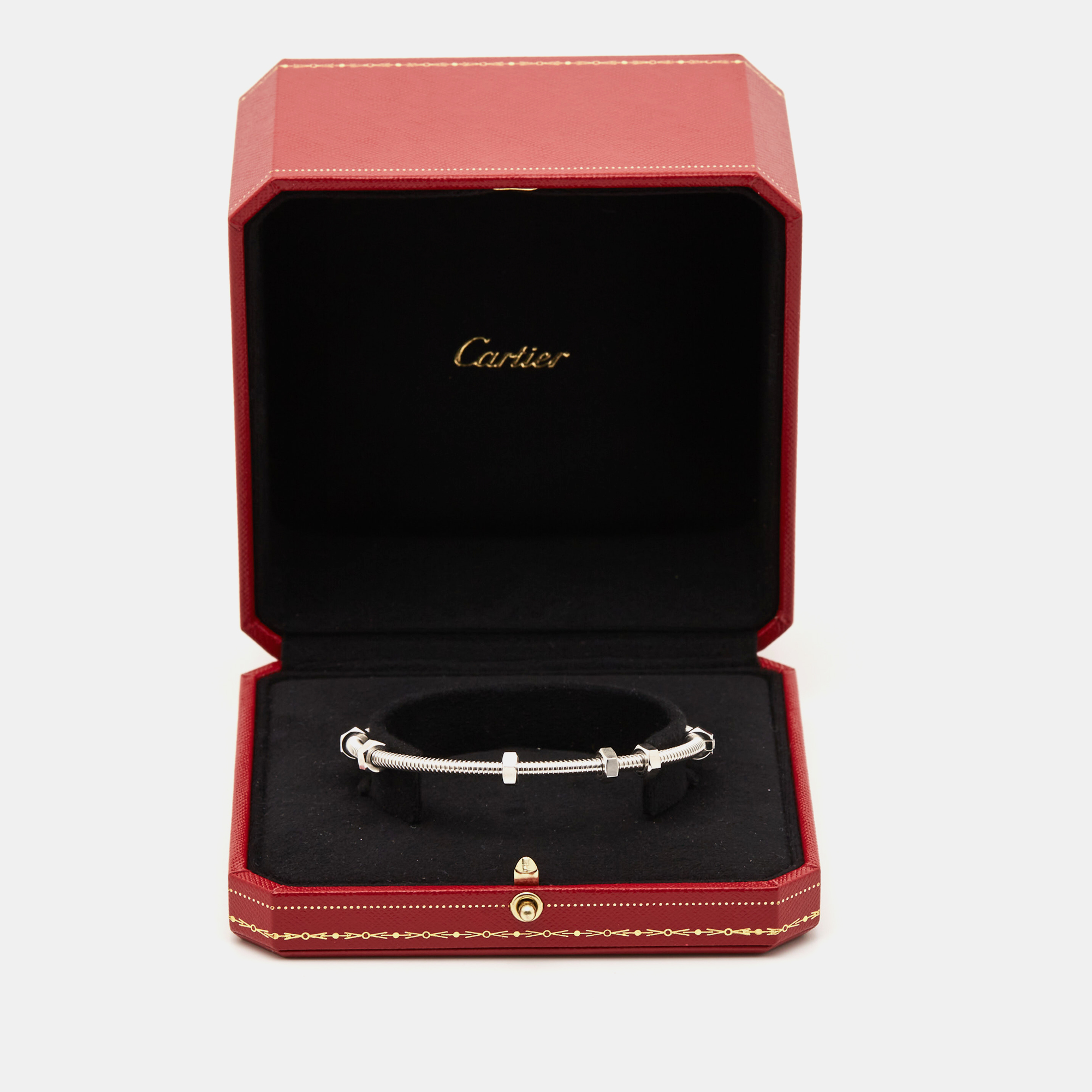 Cartier Ecrou De Cartier 18K White Gold Bracelet 20