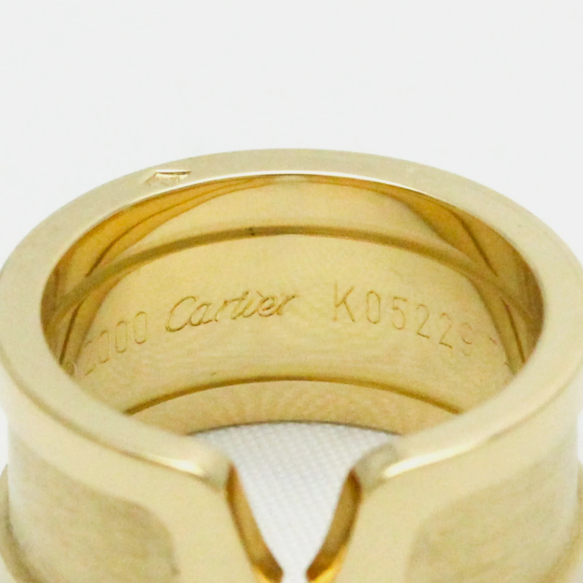 Cartier Double C Yellow Gold 18K Ring EU 51