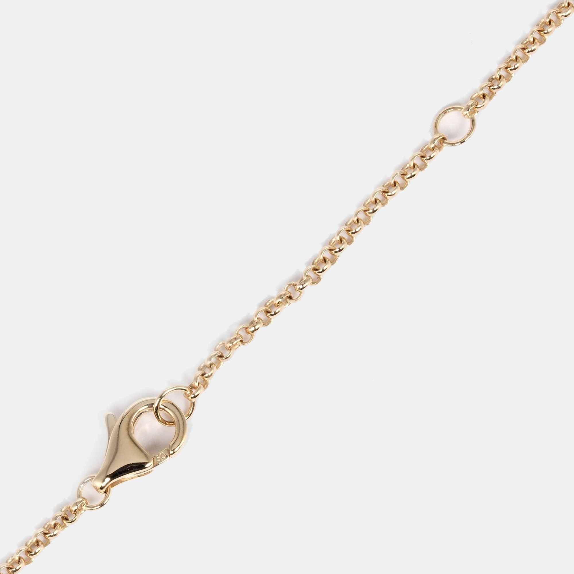 Cartier Agrafe 18K Yellow Gold Diamond Necklace