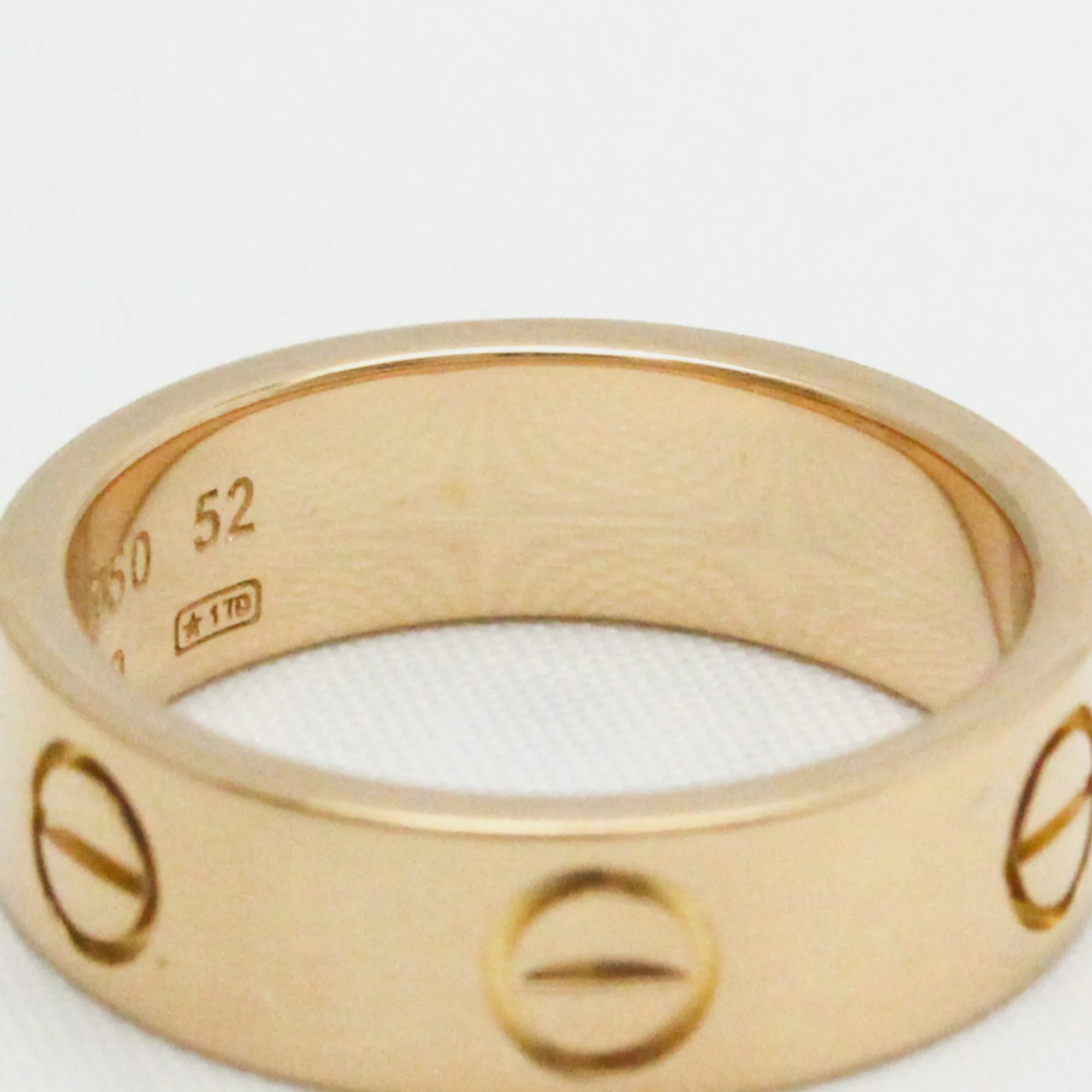 Cartier Love 18K Rose Gold Ring EU 52
