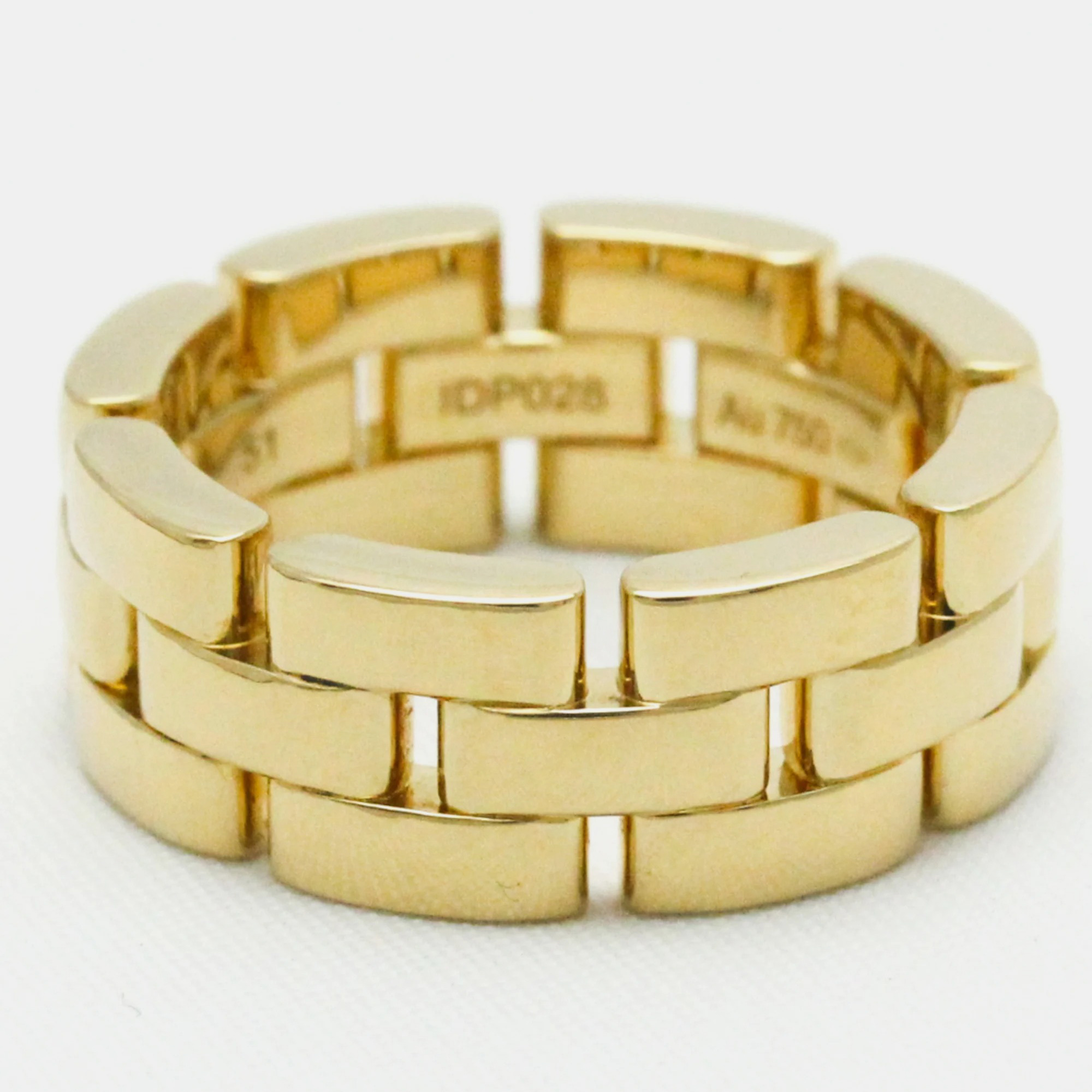 Cartier Maillon Panthere 18K Yellow Gold Ring EU 51
