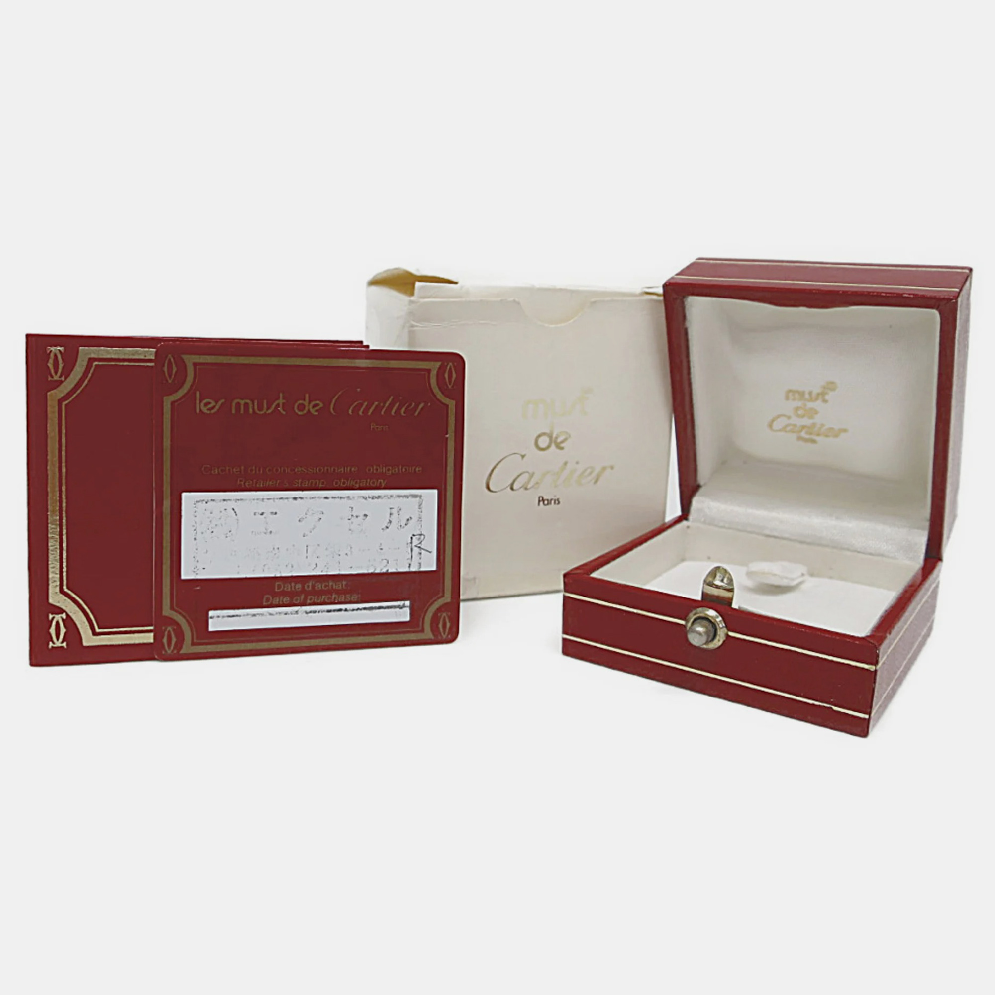 Cartier Les Must De Cartier 18K Yellow Rose And White Gold Ring EU 48