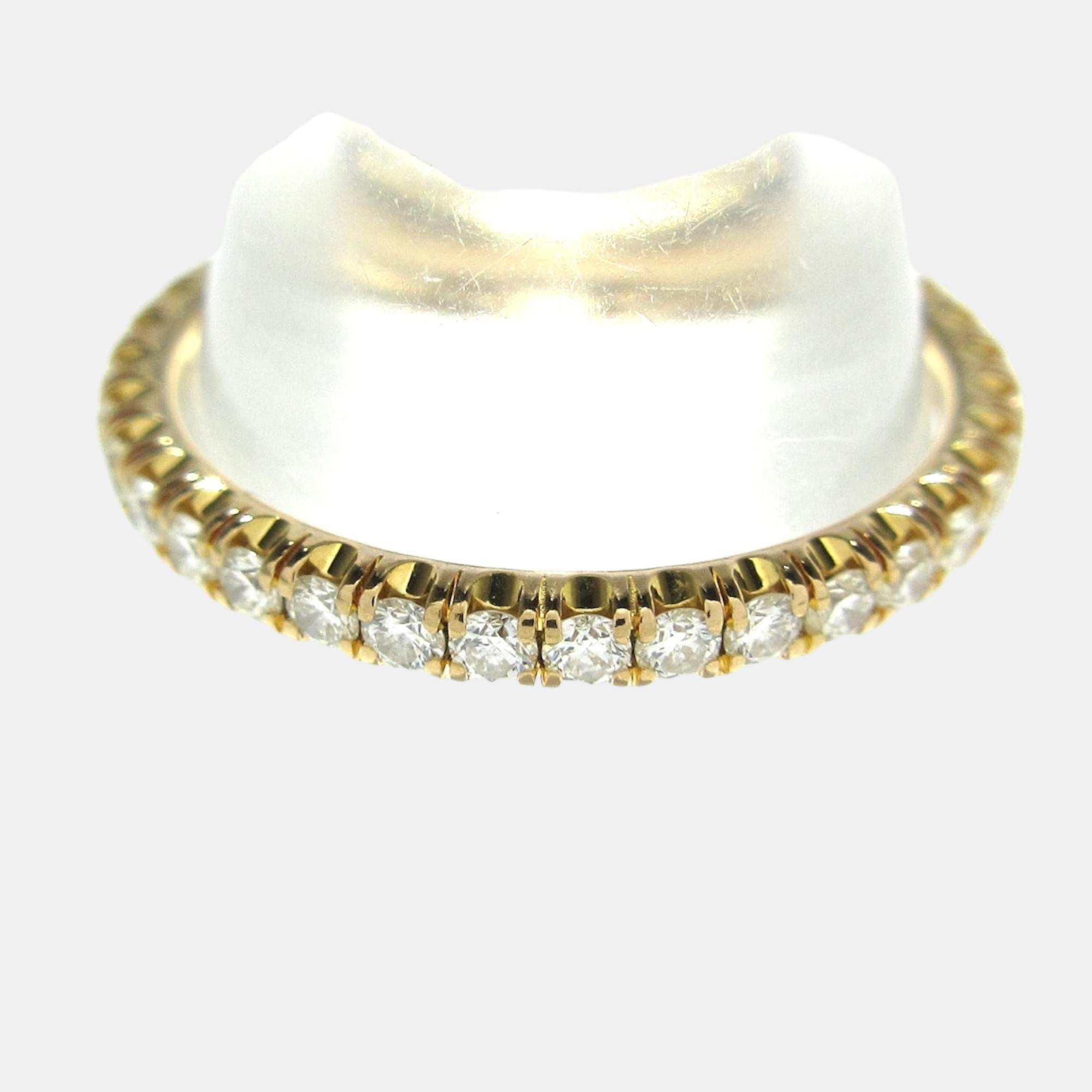 Cartier 18K Rose Gold And Diamond Etincelle De Cartier Wedding Band Ring