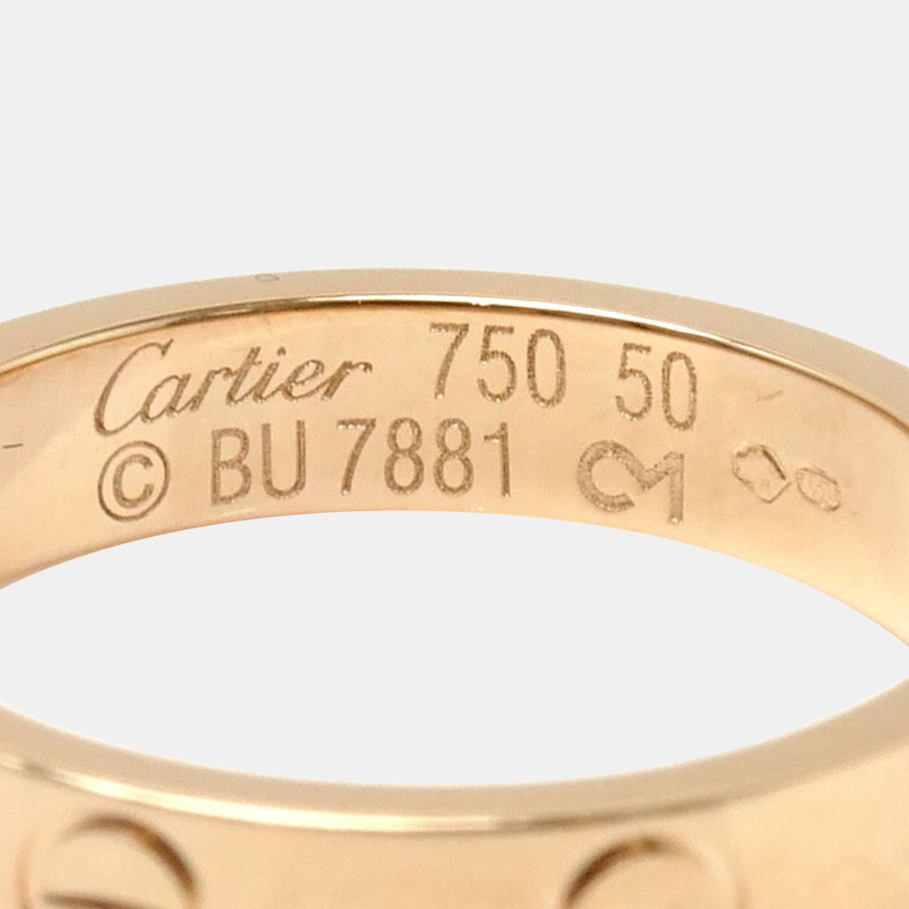 Cartier Love Rose Gold Rings EU 50