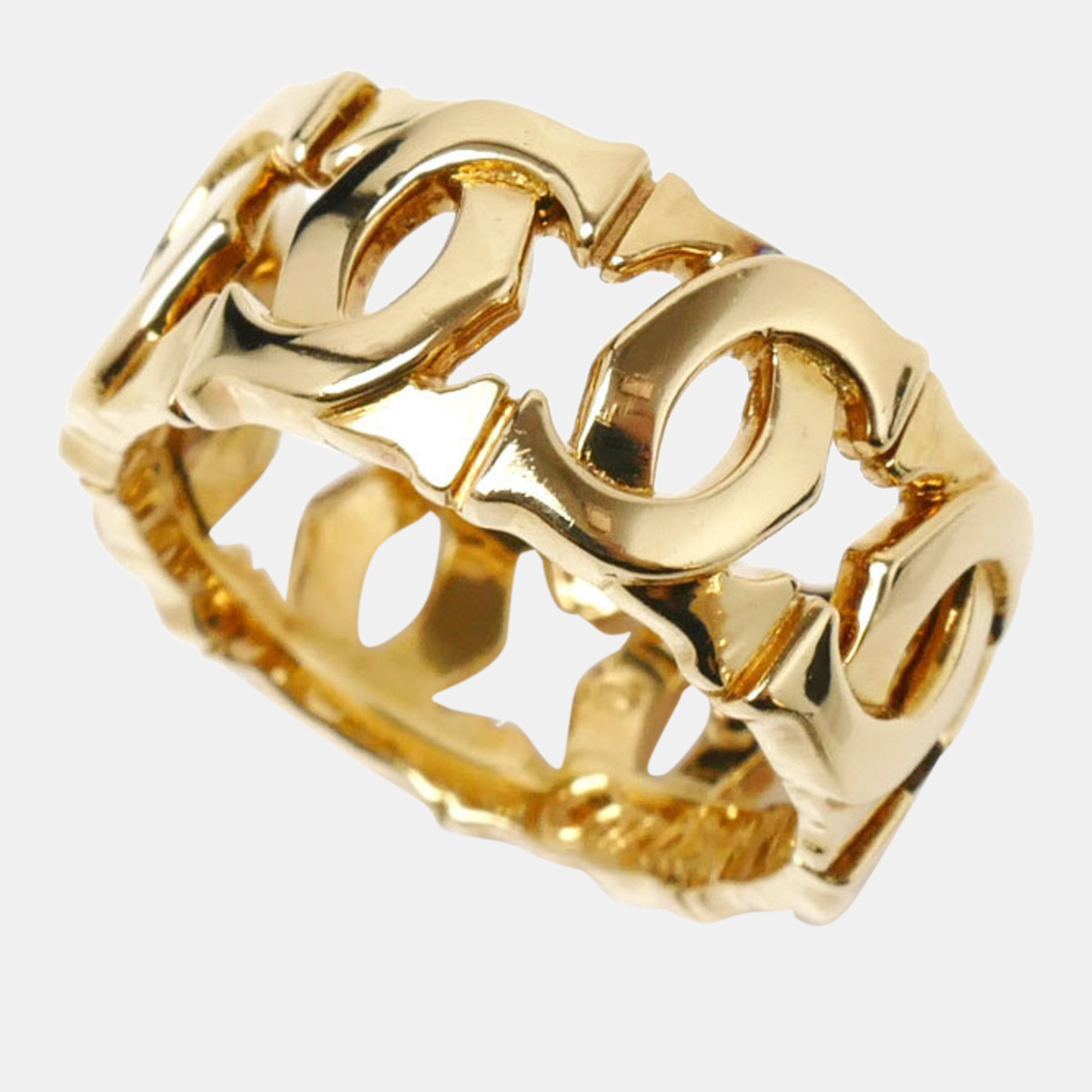 Cartier 18K Yellow Gold Entrelacés Band Ring EU 50