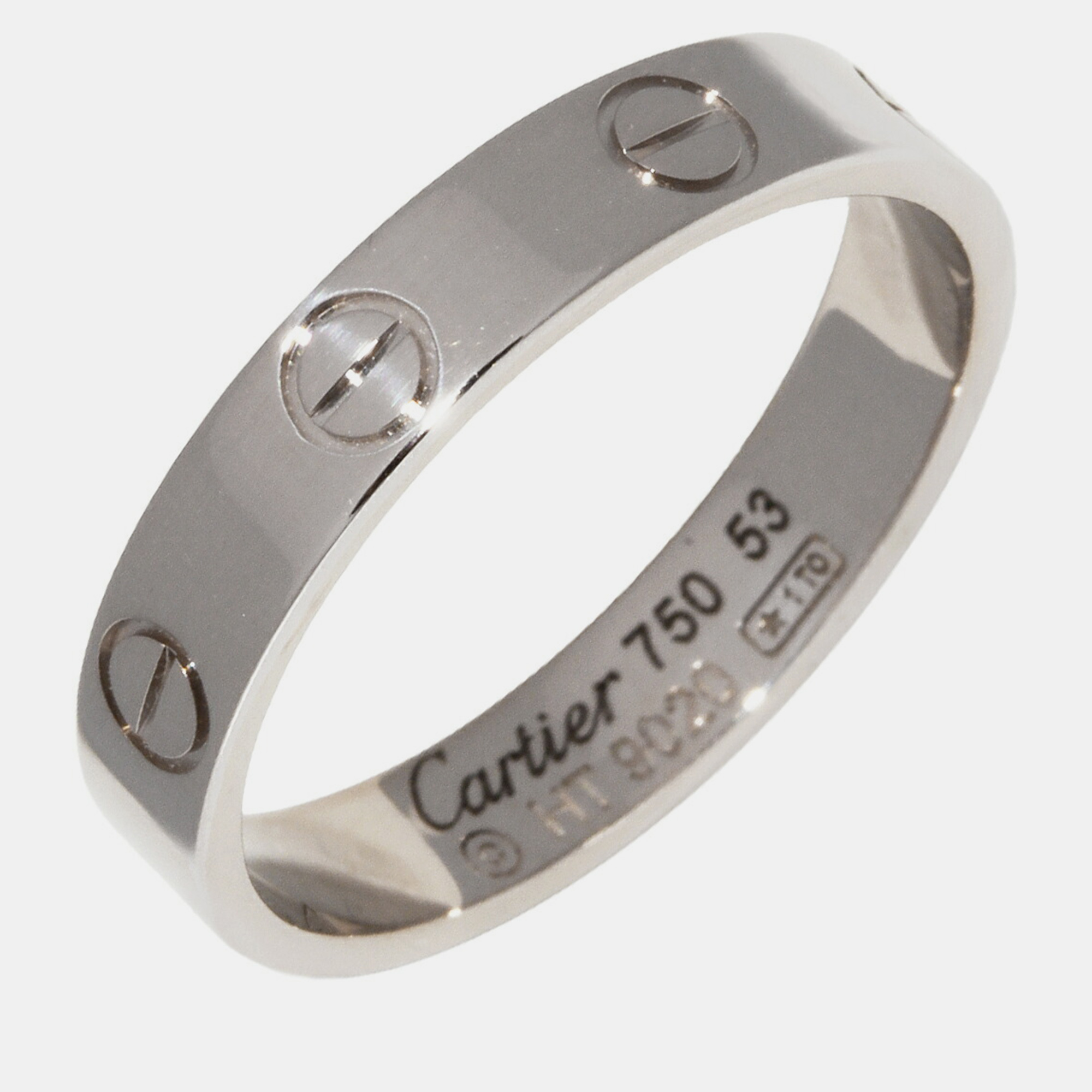 Cartier Silver Love Wedding Band Ring EU 53
