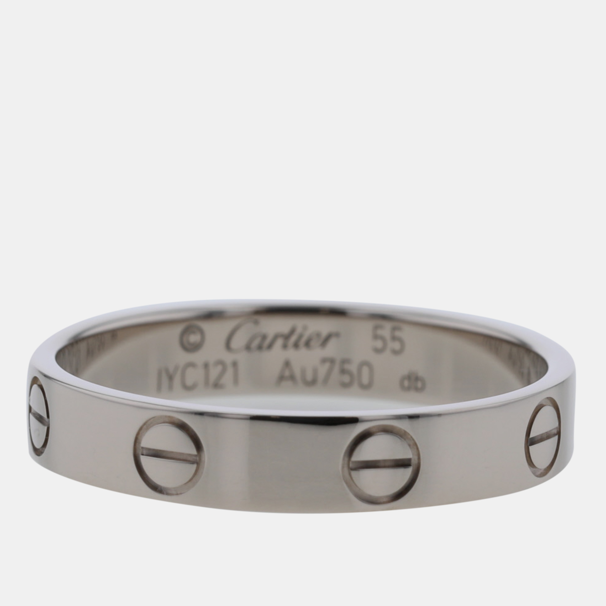 Cartier Silver Love Band Ring EU 55