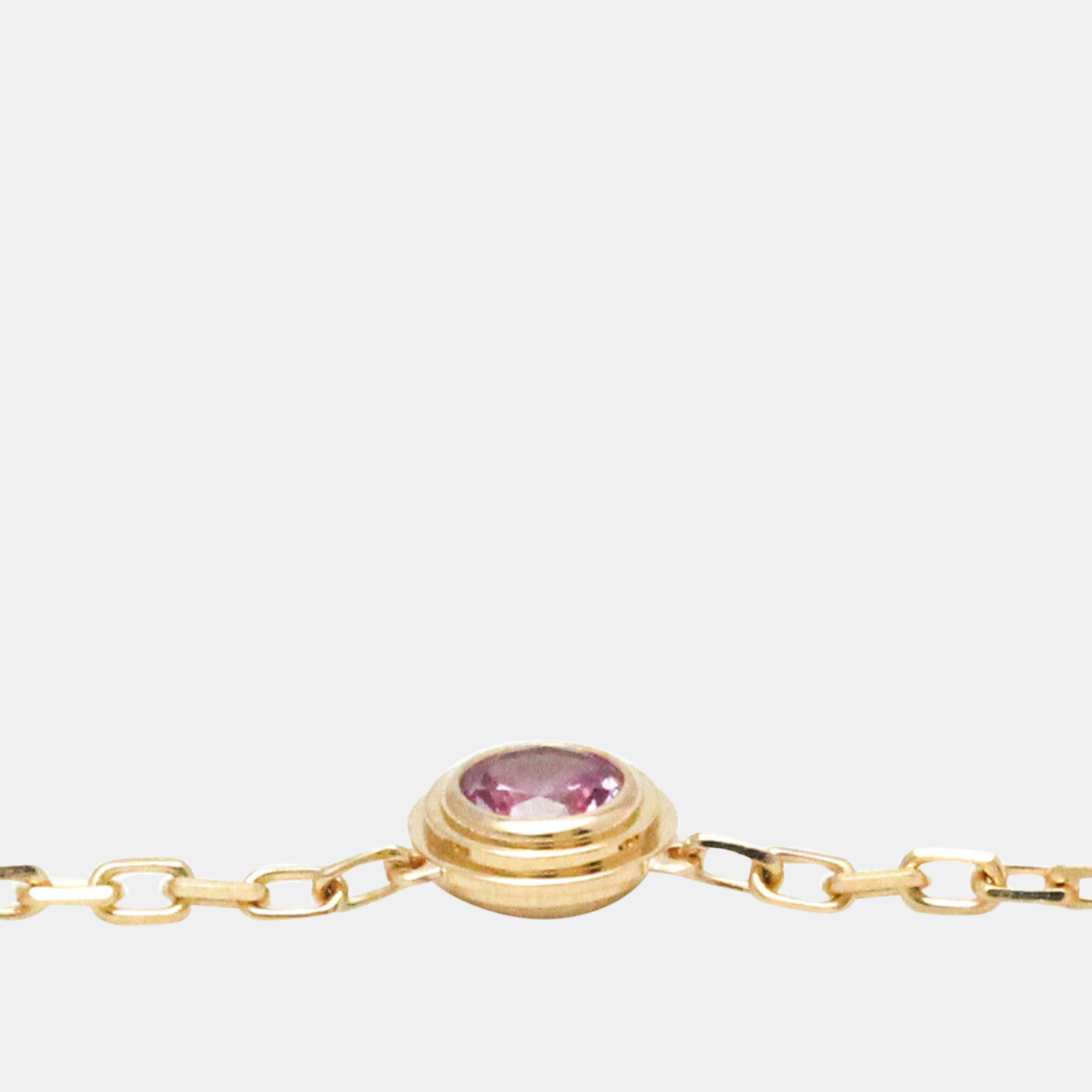 Cartier 18K Rose Gold And Sapphire D'Amour Pendant Necklace
