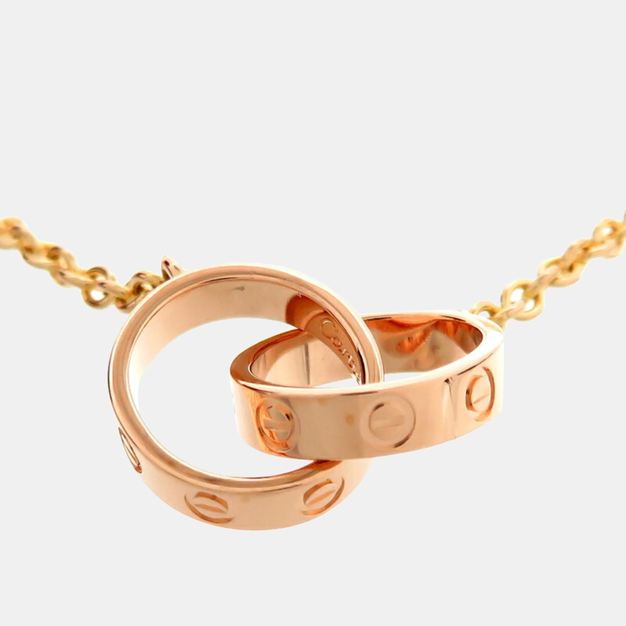 Cartier 18K Rose Gold Love Pendant Necklace