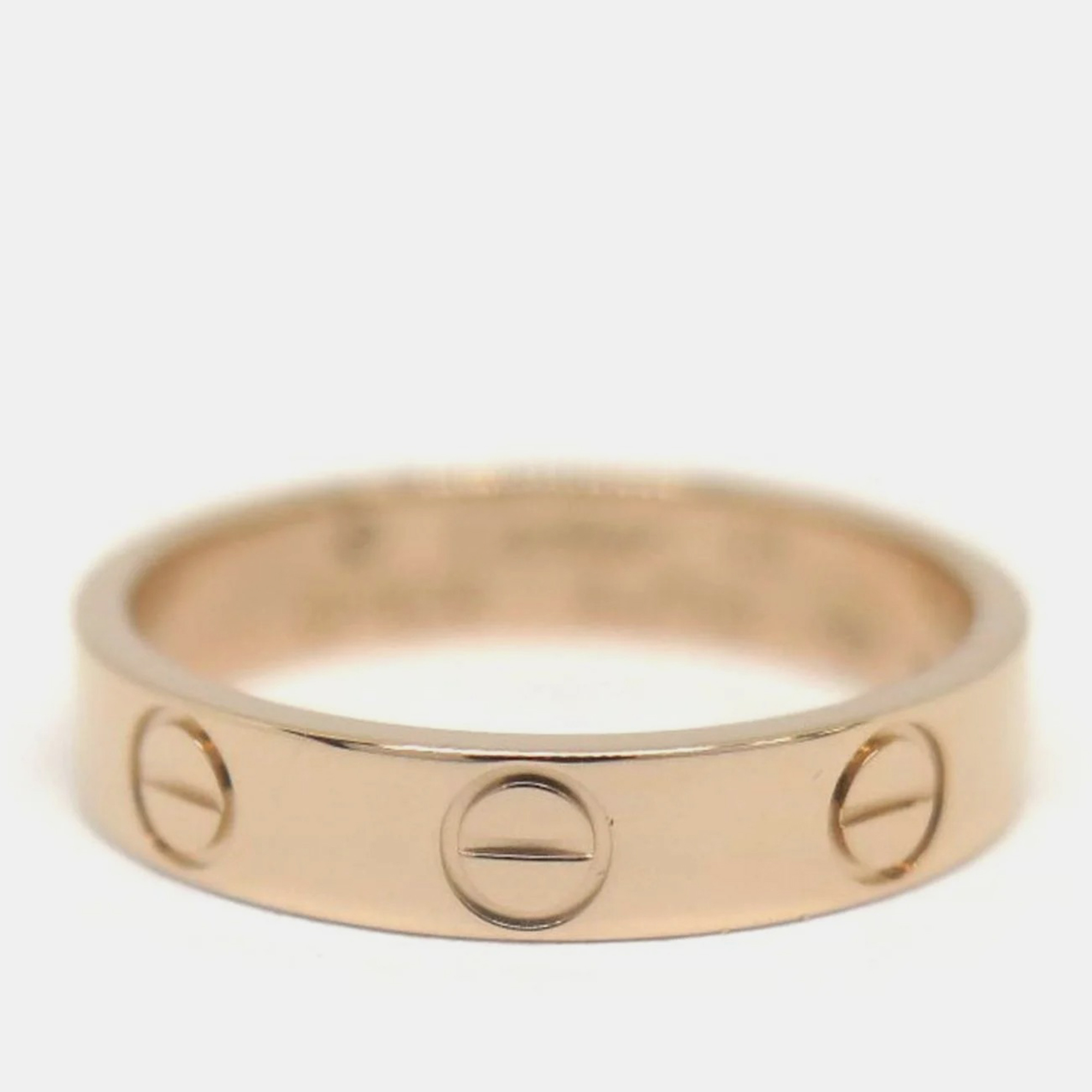 Cartier 18K Rose Gold Love Band Ring EU 48
Cartier 18K Rose Gold Love Band Ring EU 48