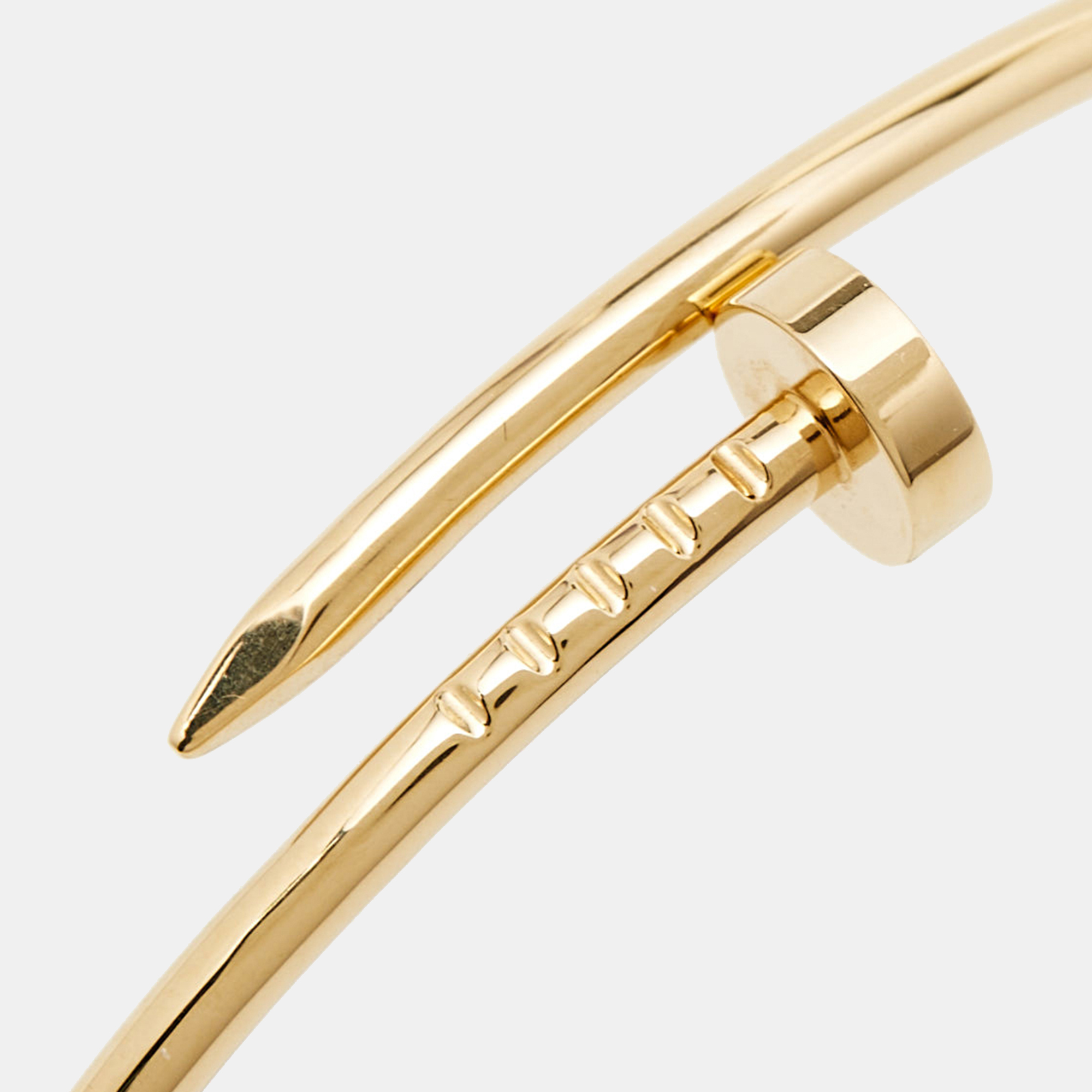 

Cartier Juste Un Clou 18k Yellow Gold Small Model Bracelet 16