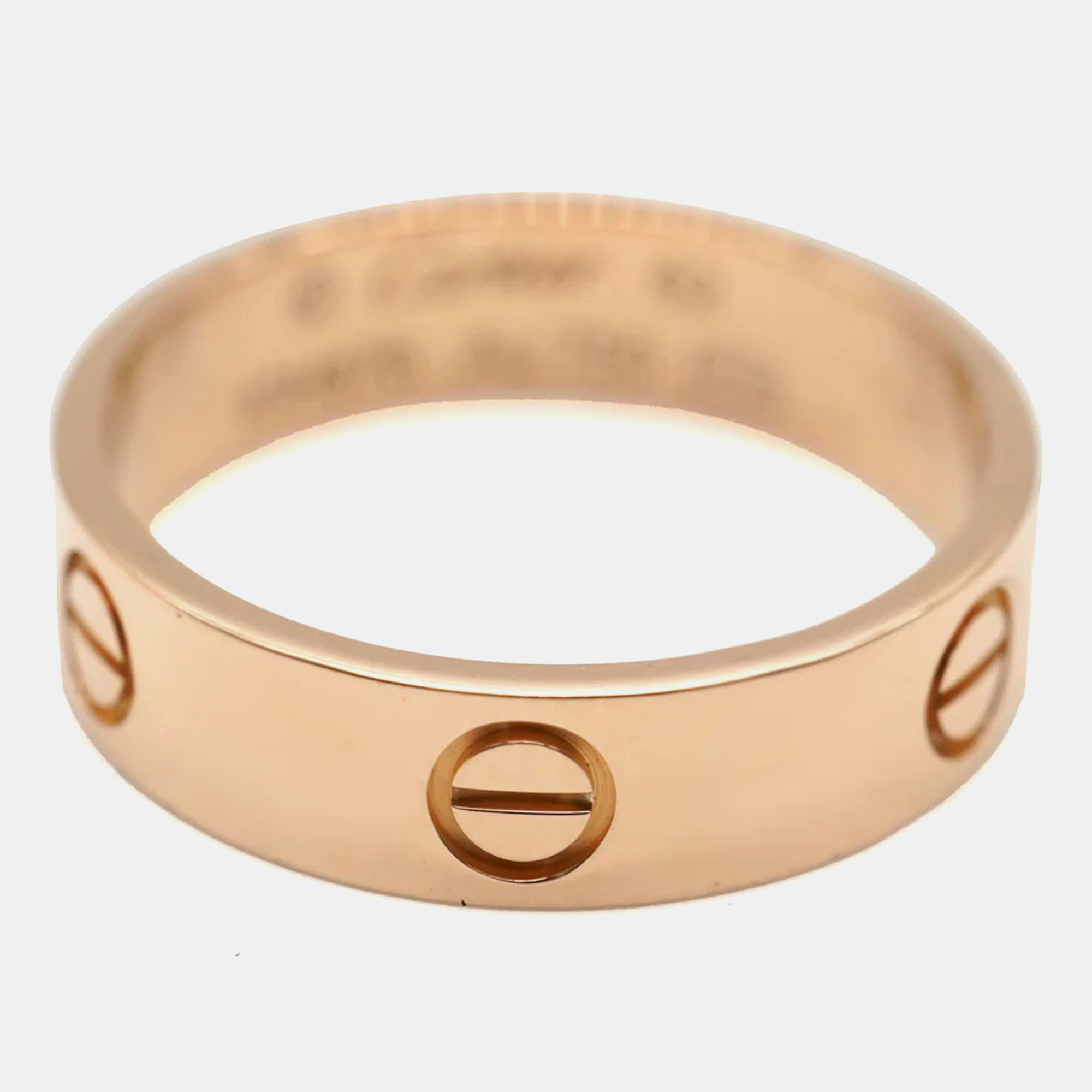 Cartier love ring in 18k rose gold eu 62