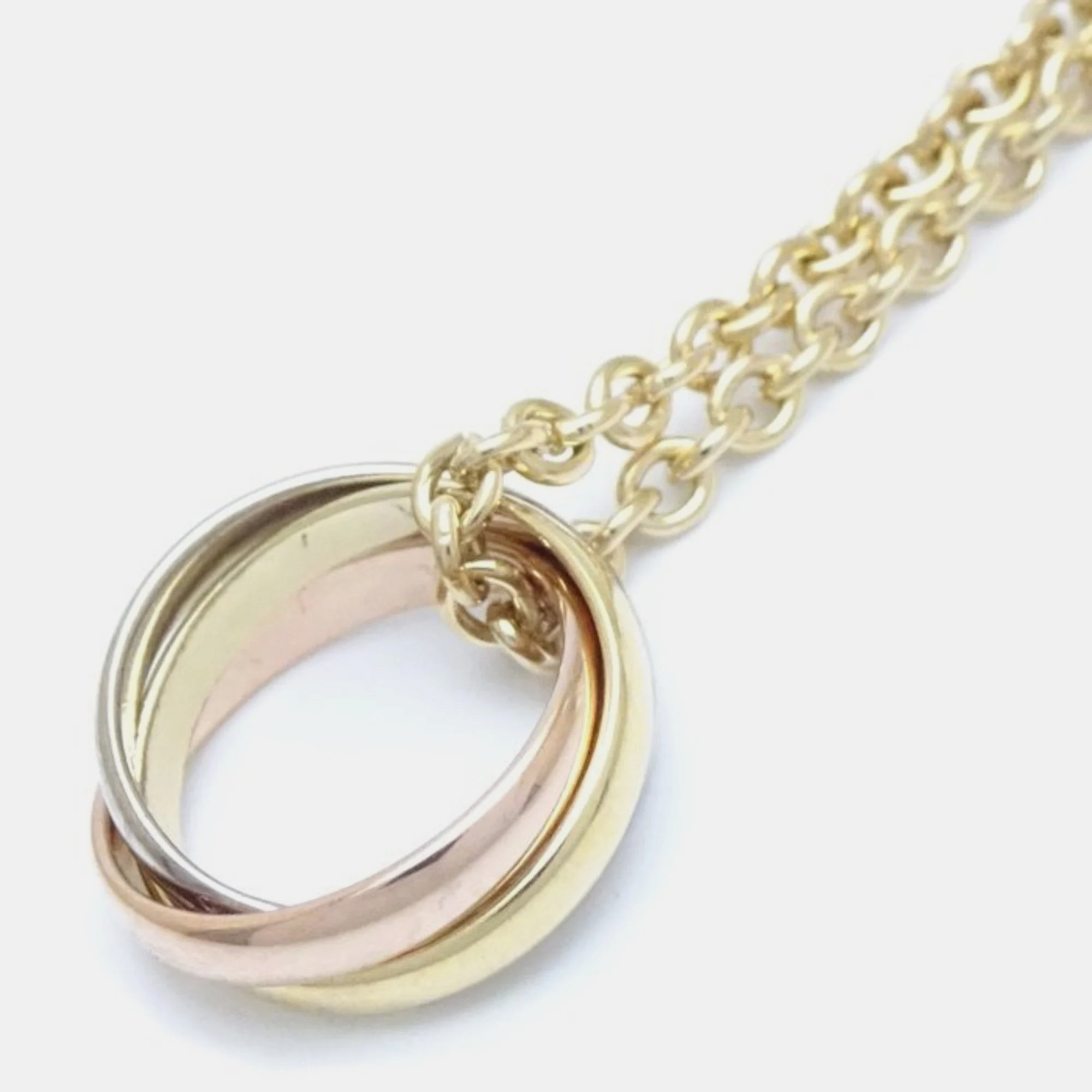 Cartier 18K Yellow Gold, 18K Rose Gold,18K White Gold Trinity Pendant Chain Necklace
Cartier 18K Yellow Gold, 18K Rose Gold,18K White Gold Trinity Pendant Chain Necklace