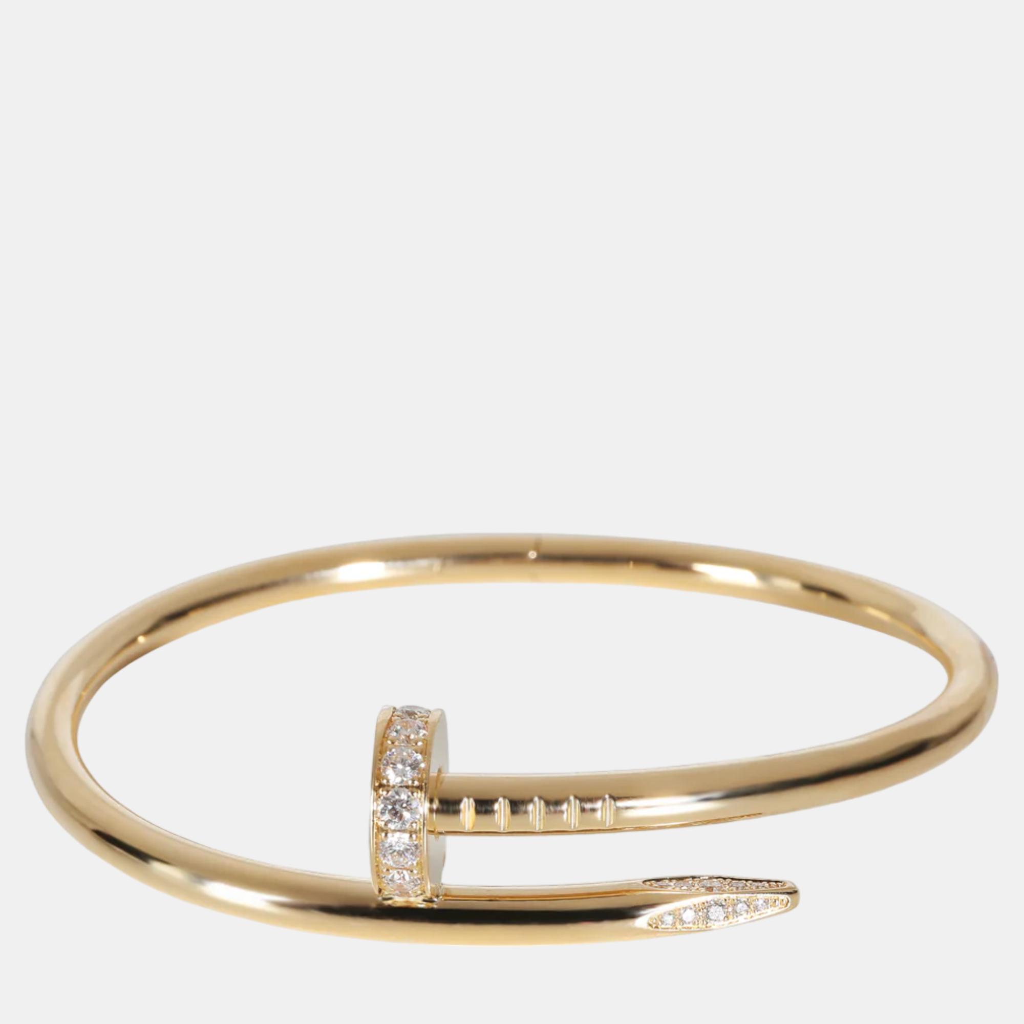 Cartier yellow gold diamonds juste un clou bracelet