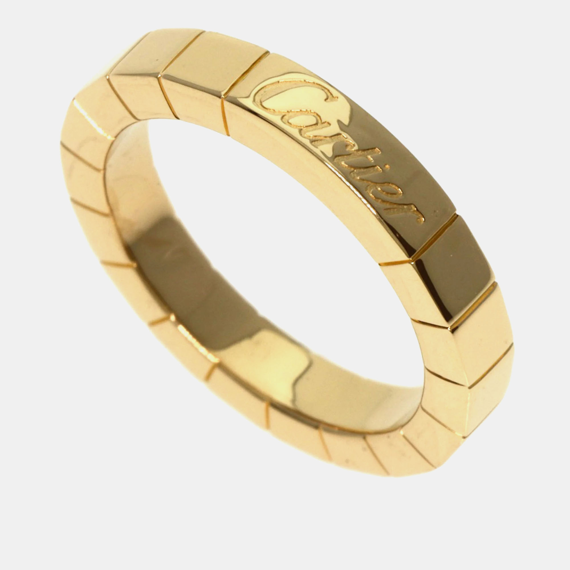 Cartier 18k yellow gold lanieres wedding band ring eu 52