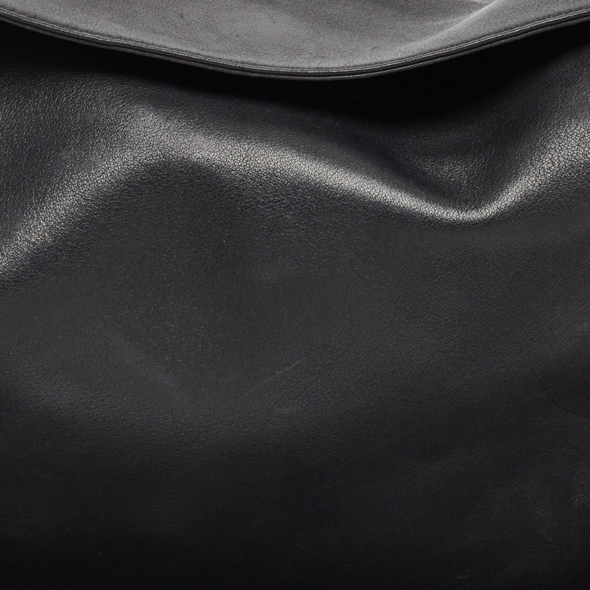 Cartier Black Leather Shoulder Bag