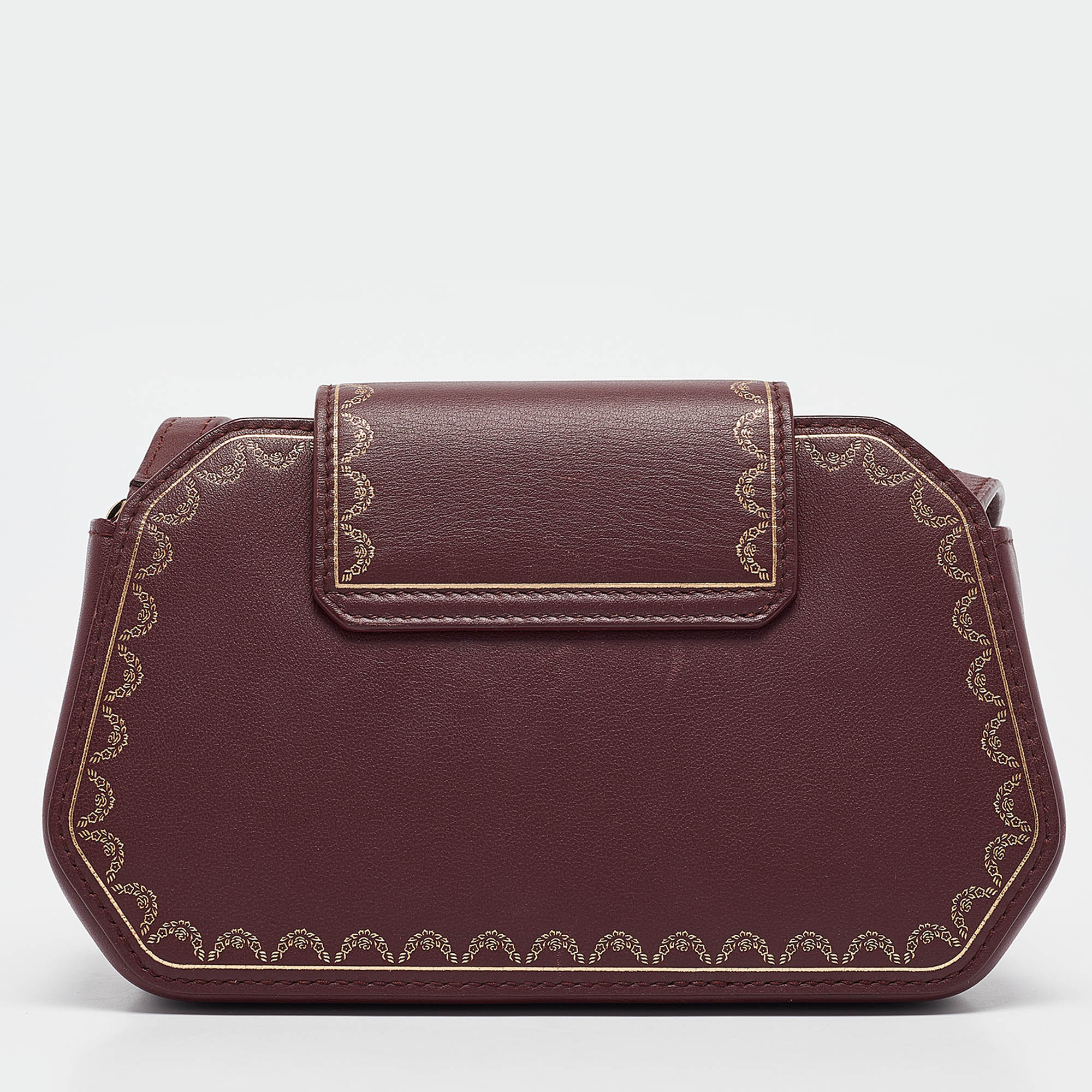 Cartier Burgundy Leather Nano Guirlande De Cartier Crossbody Bag