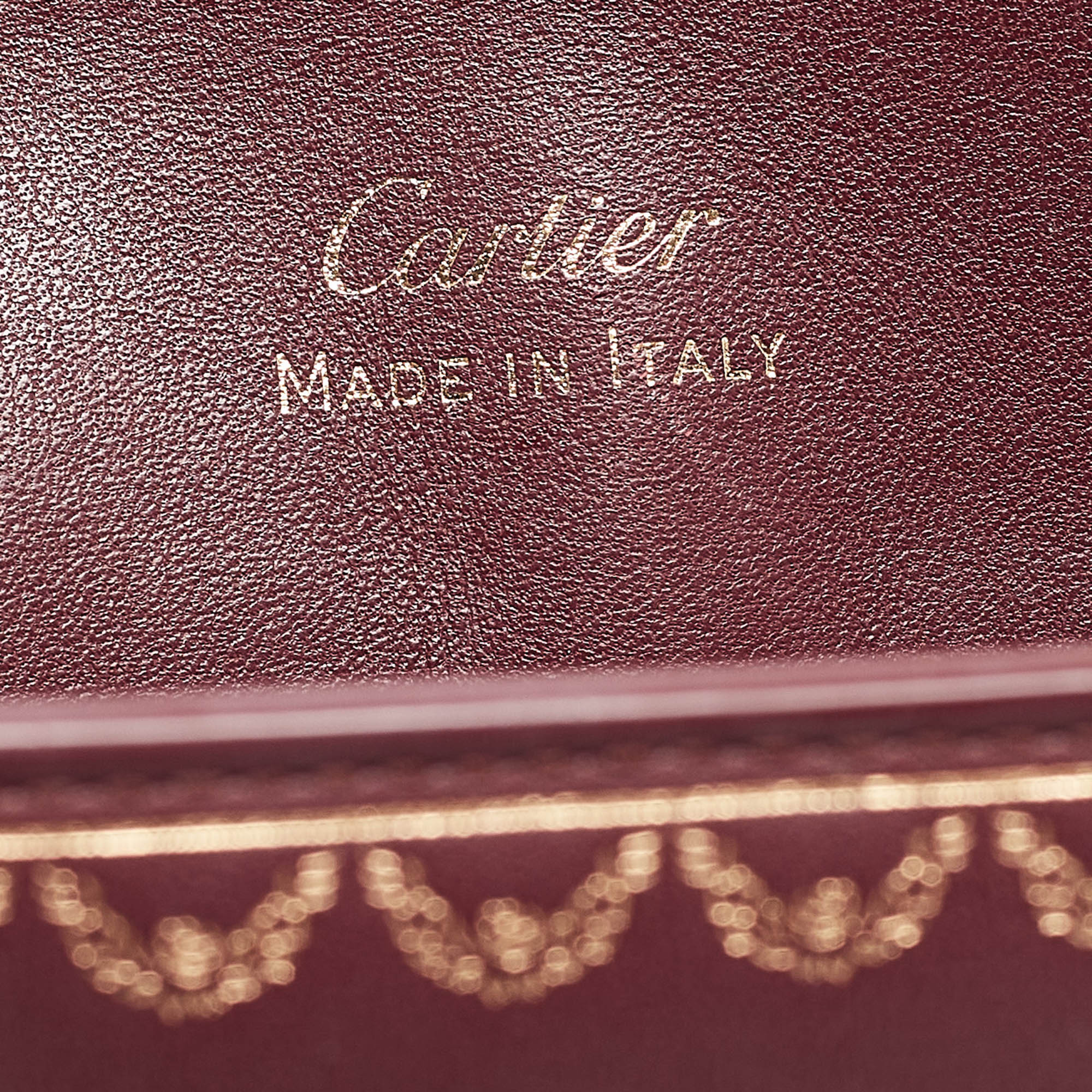 Cartier Burgundy Leather Nano Guirlande De Cartier Crossbody Bag