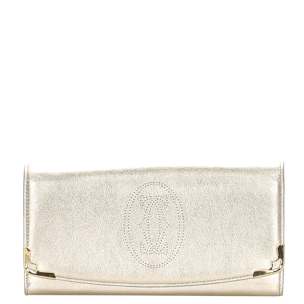 Image of Cartier White Leather Marcello International Wallet